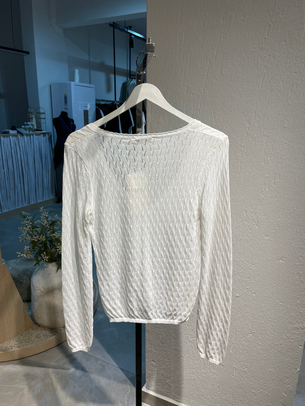 Dilvin V Yaka Ajurlu İnce Triko