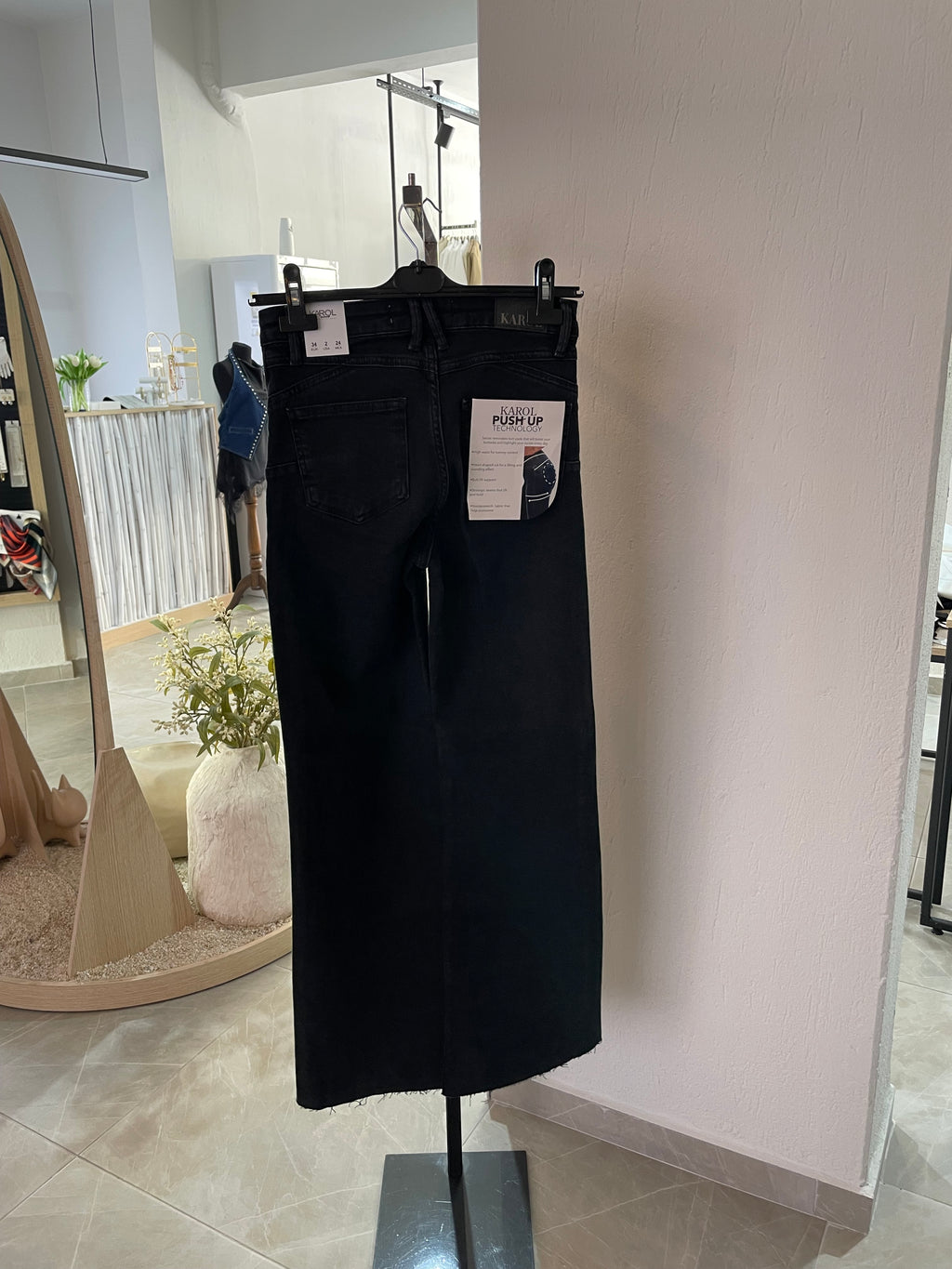 Füme Düz Kesim Push Up Jean