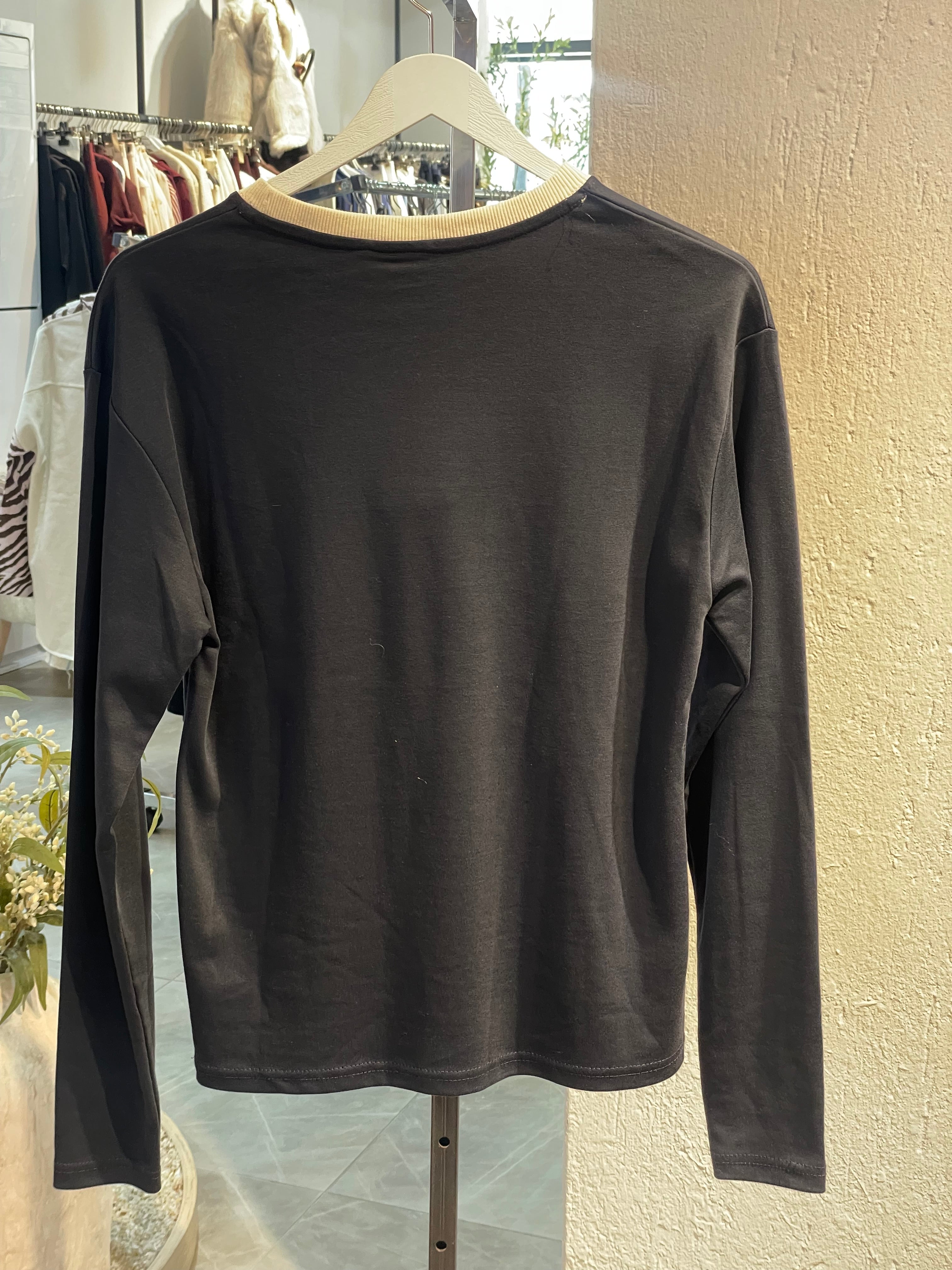 Marka Penye Uzun Kollu Üst