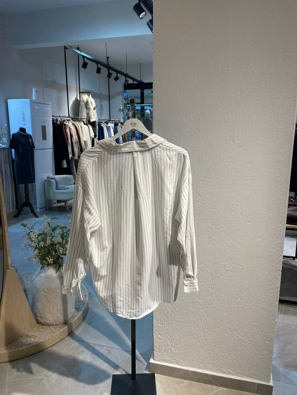 Marka Çizgili Premium Kumaş Gömlek