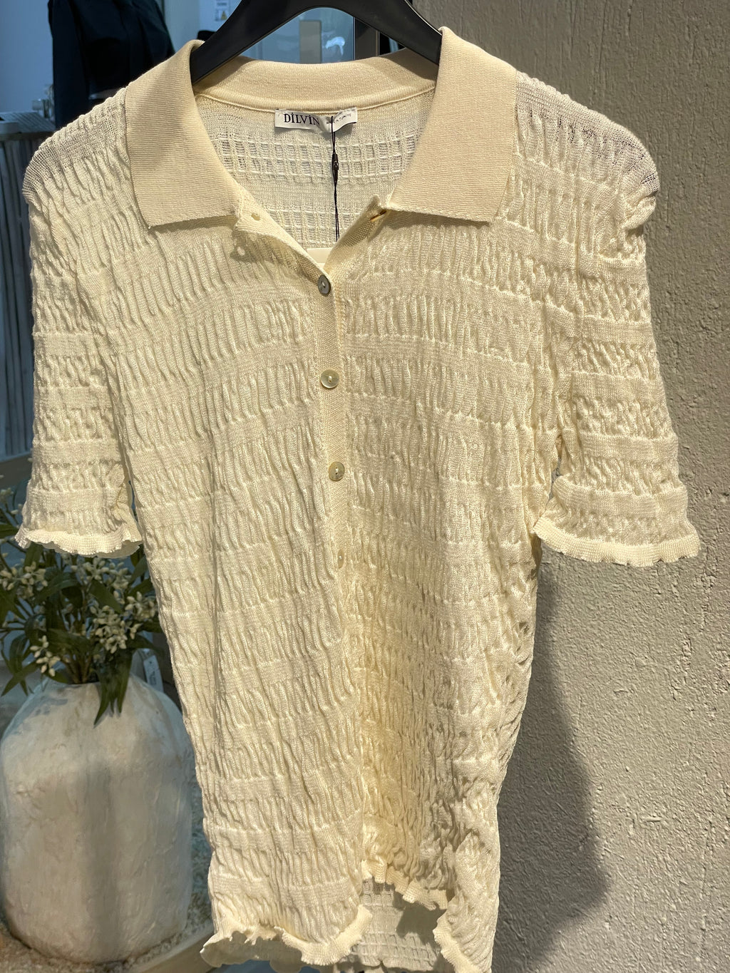 Dilvin Polo Yala Düğmeli Triko