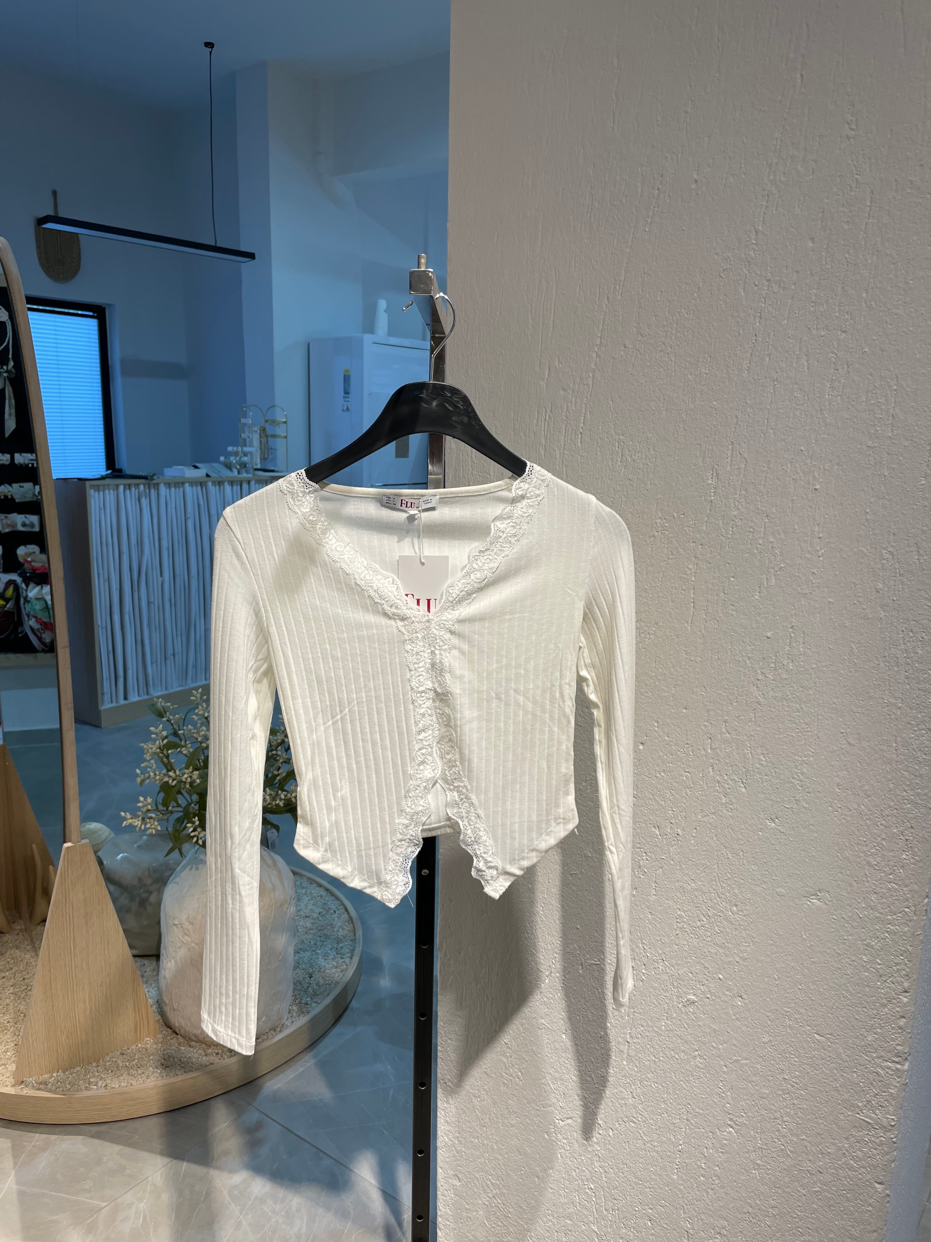 Dantel Detaylı Bohem Bluz