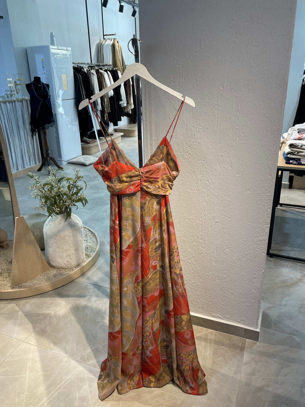 Bohem Esintili Uzun Elbise