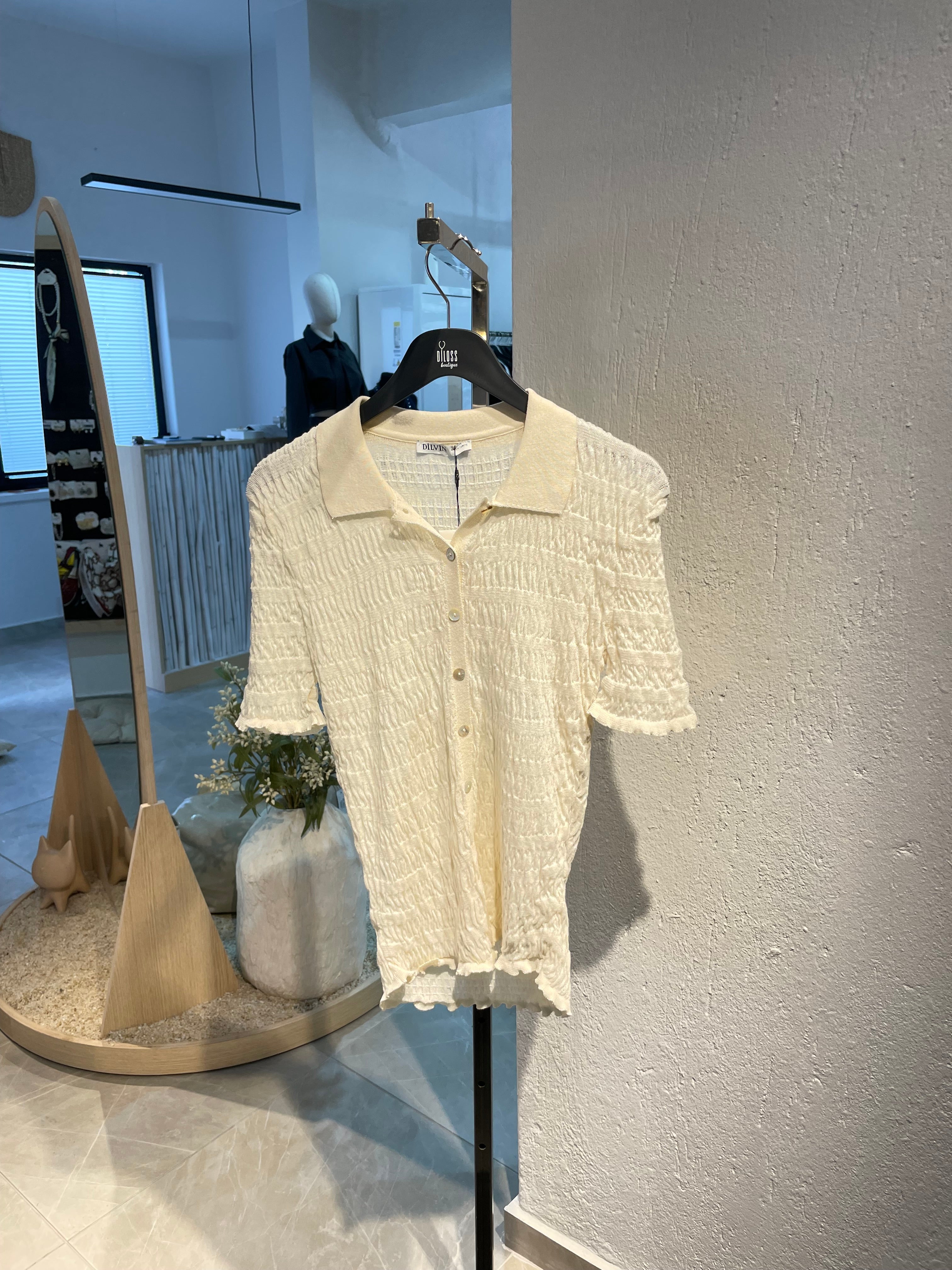 Dilvin Polo Yala Düğmeli Triko