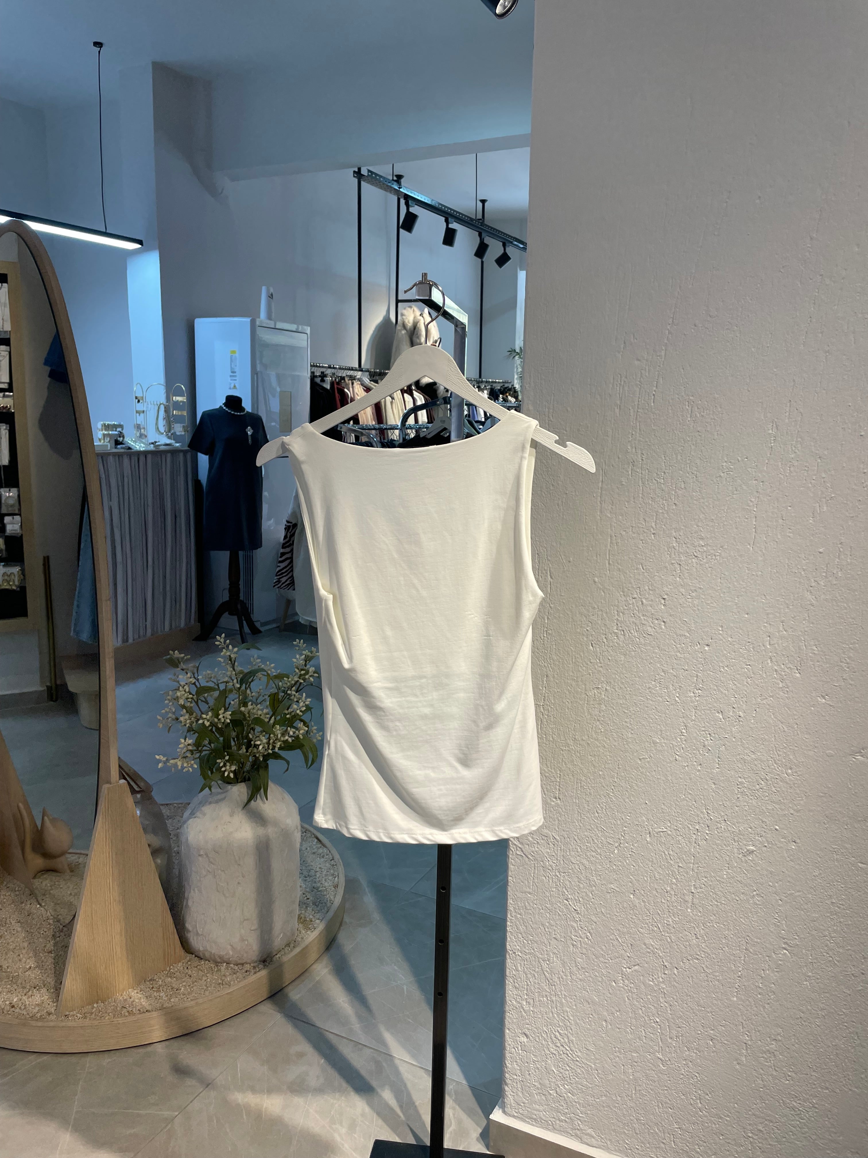 Dlvn Beyaz Premium Kumaş Atlet