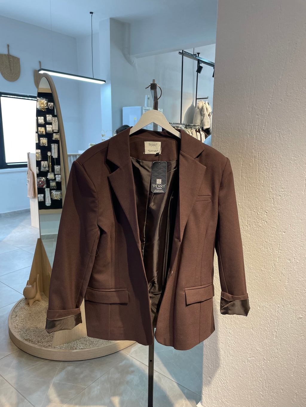 Kahverengi Blazer Ceket