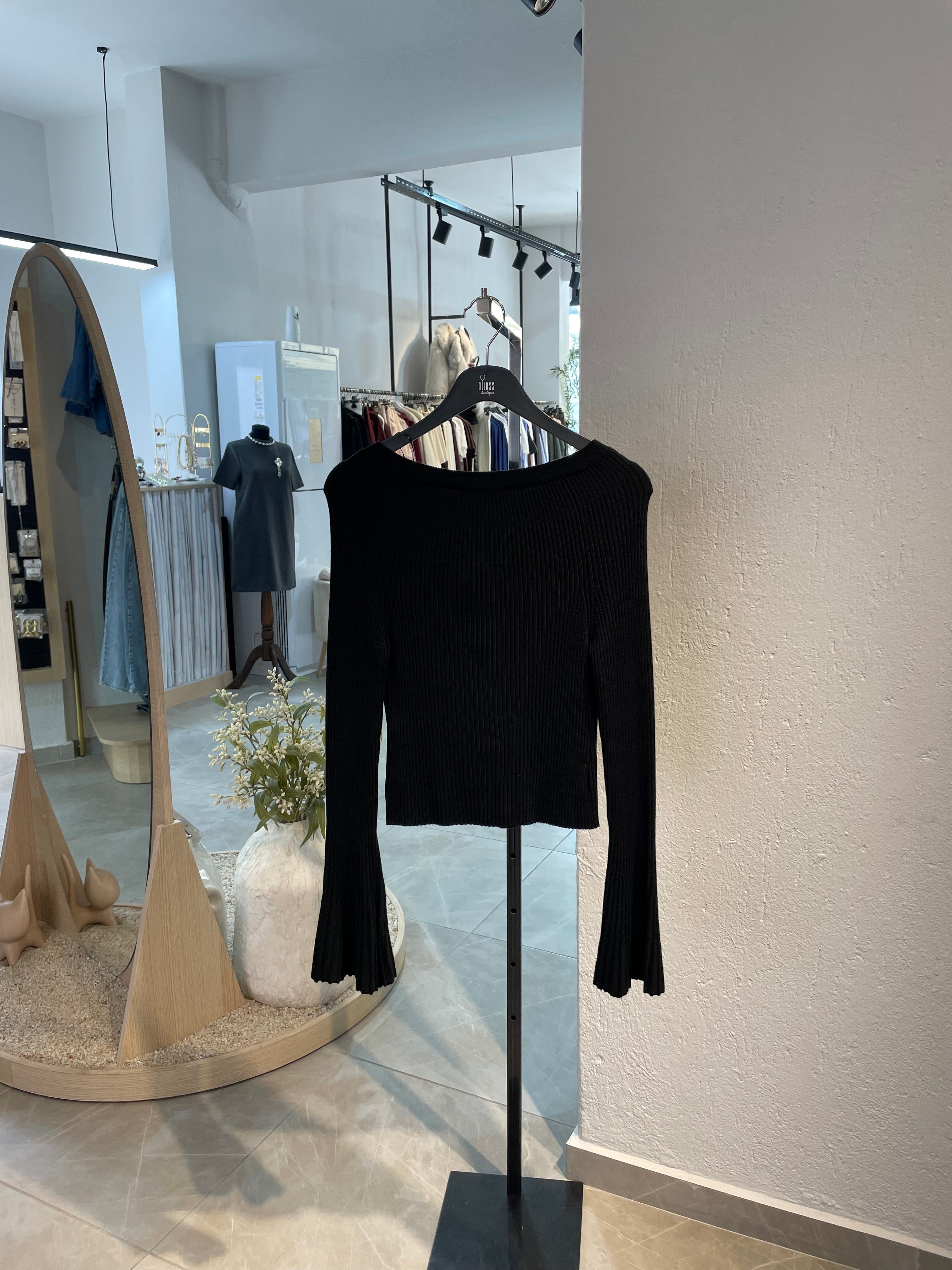 Dlvn Bisiklet Yaka İspanyol Kol Triko Hırka