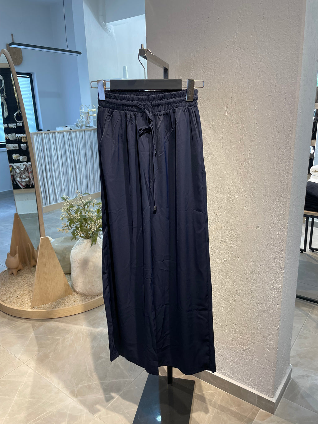 Saten Geniş Paça Pantolon