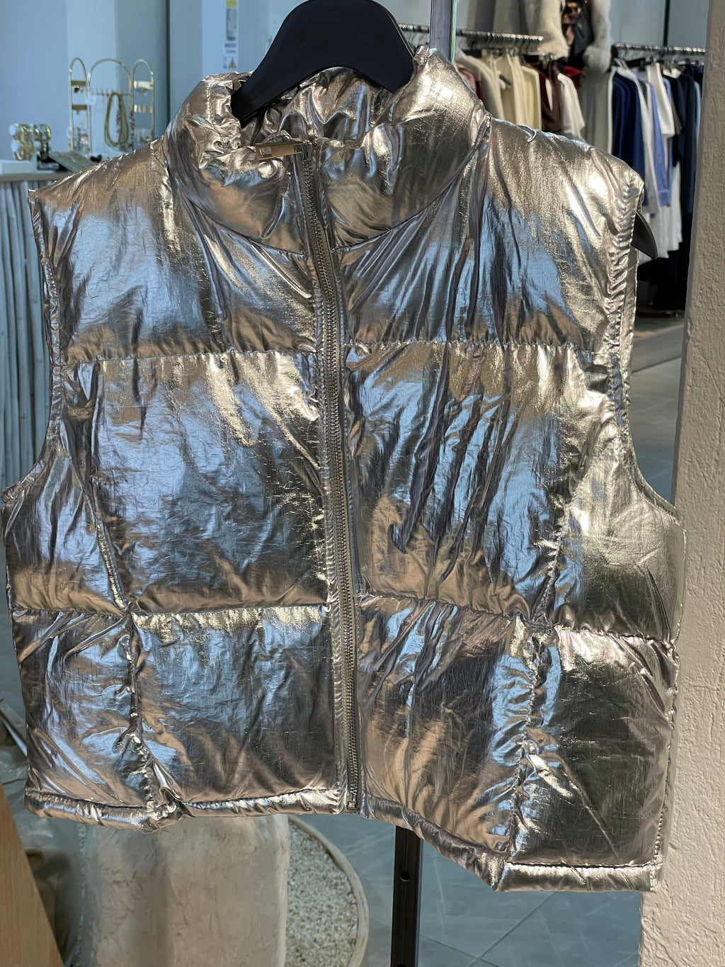 Varaklı Simli Yelek