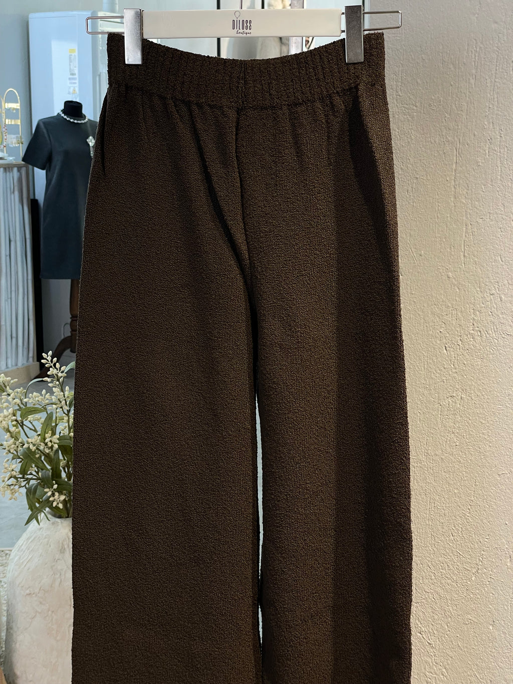 Kahverengi Triko Alt-Üst Takım