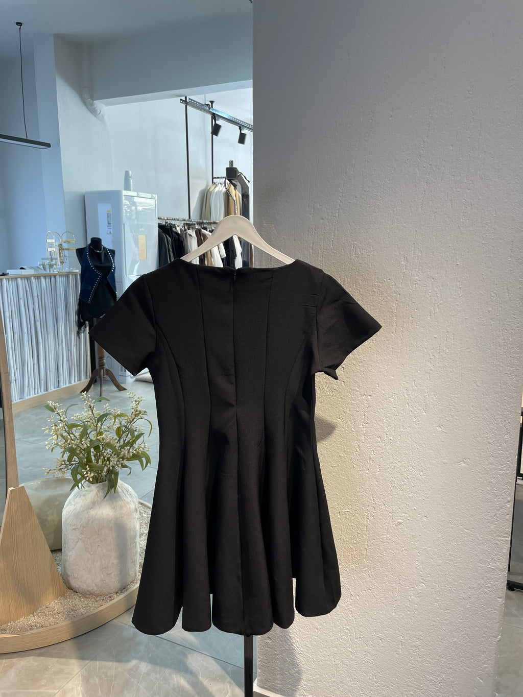 Şeritli Kısa Elbise