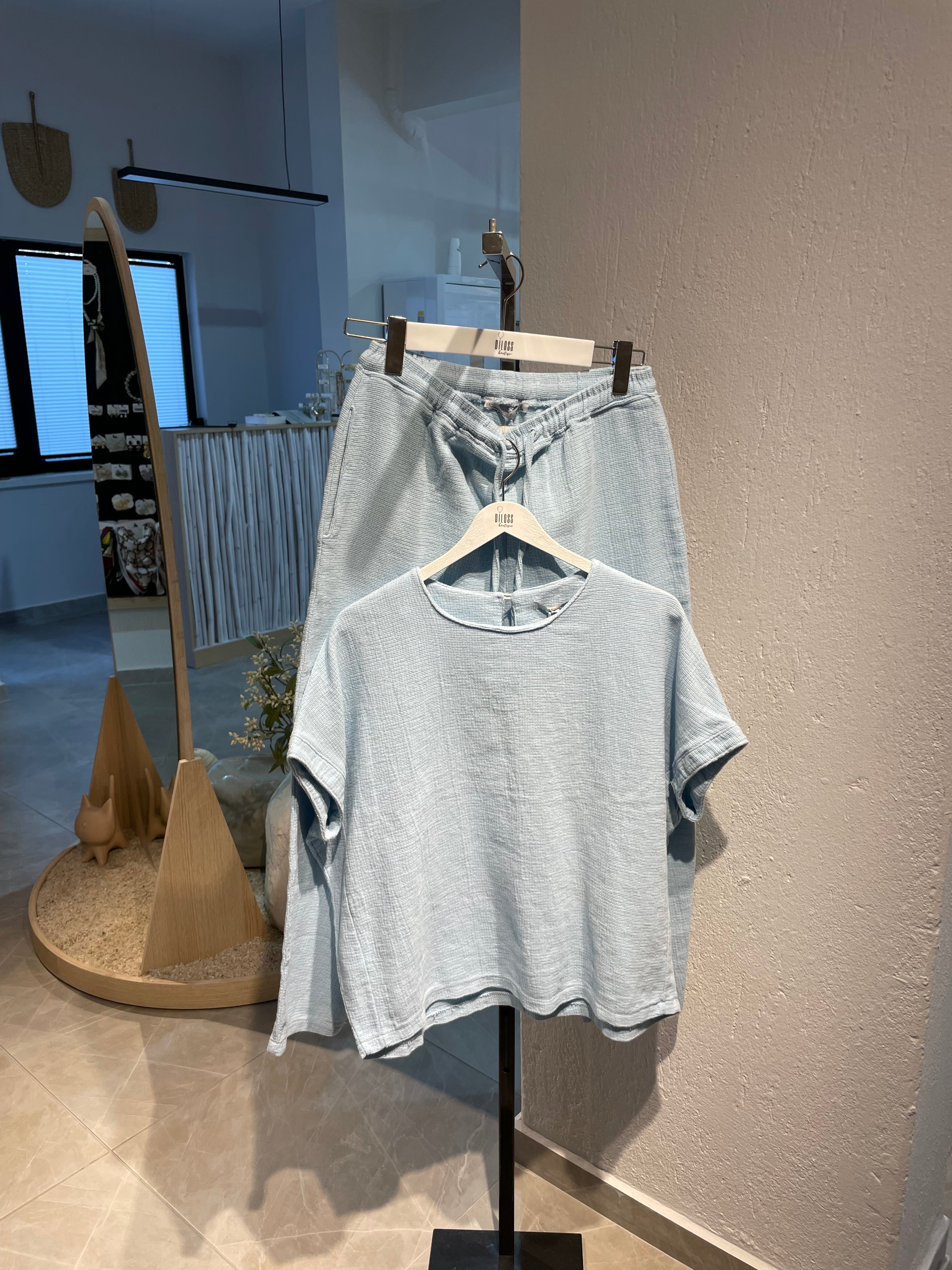 Bebek Mavisi Alt-Üst Kısa Kollu Takım