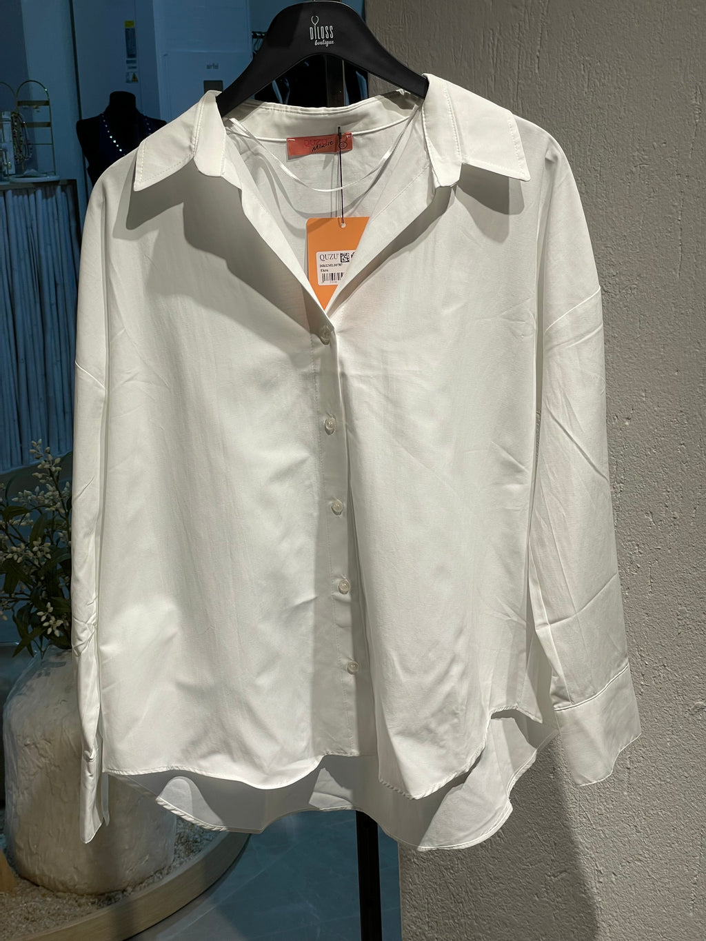 Ekru Oversize Gömlek