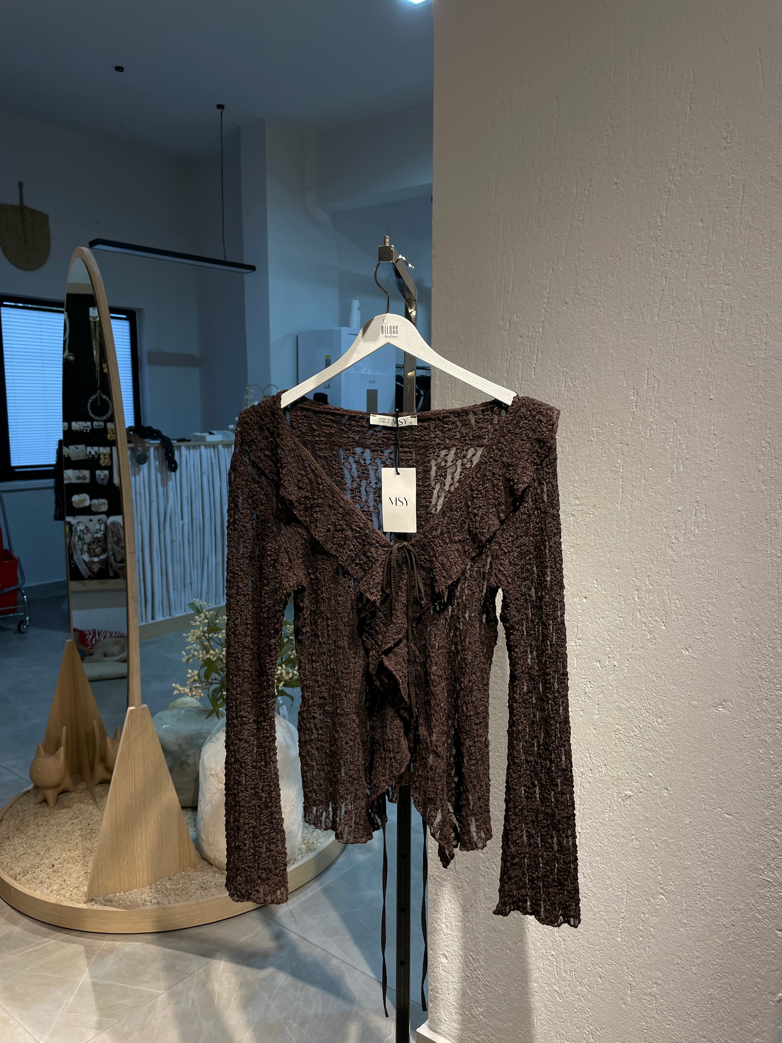 Dantelli Bohem Bağlamalı Üst