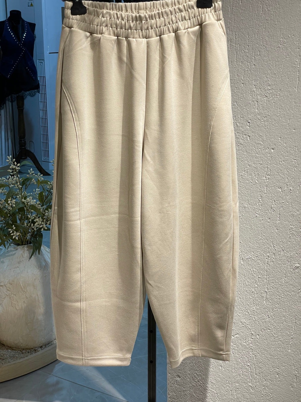 Bej Uzun Kollu Eşofman Takımı