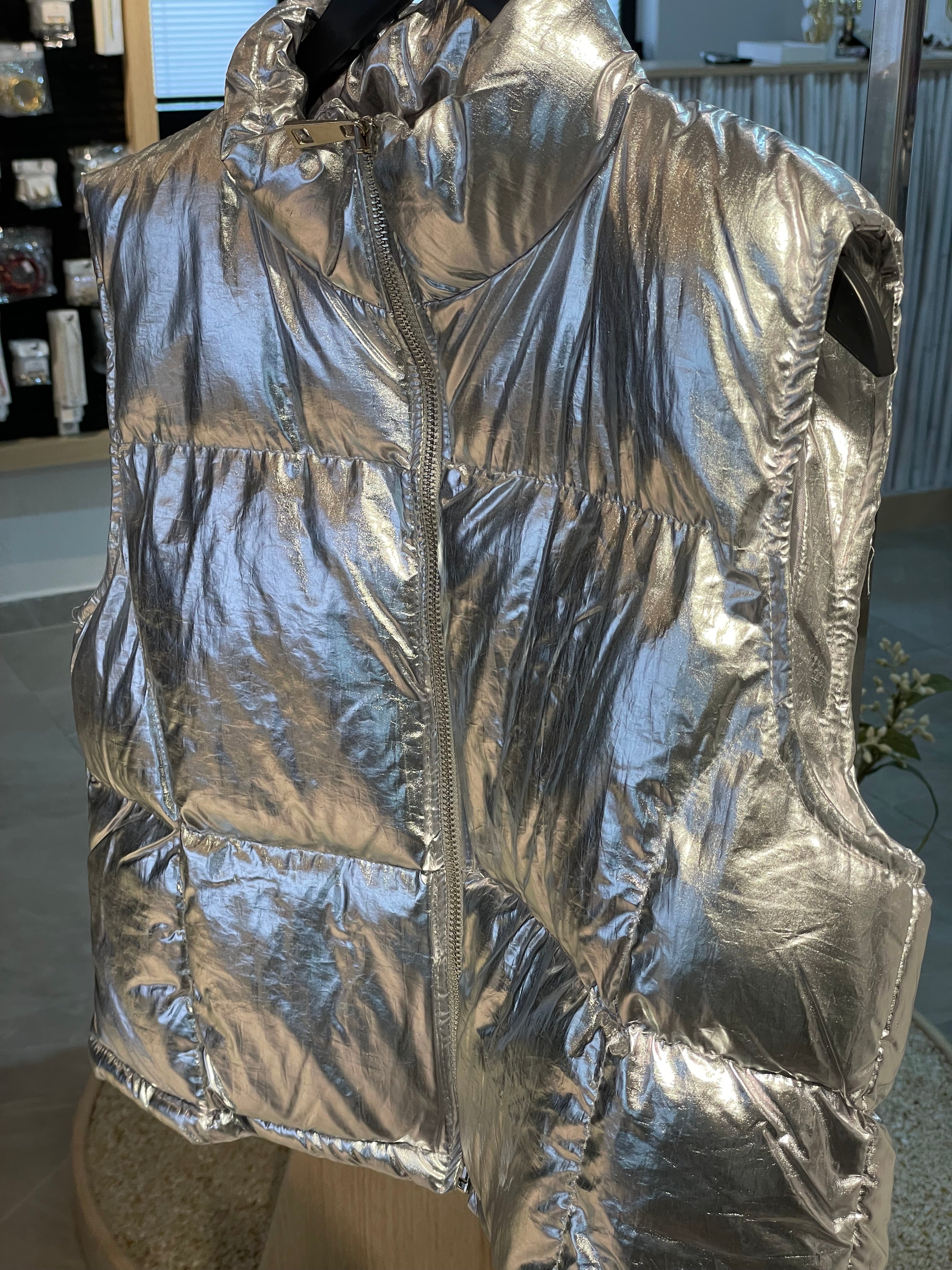 Varaklı Simli Yelek