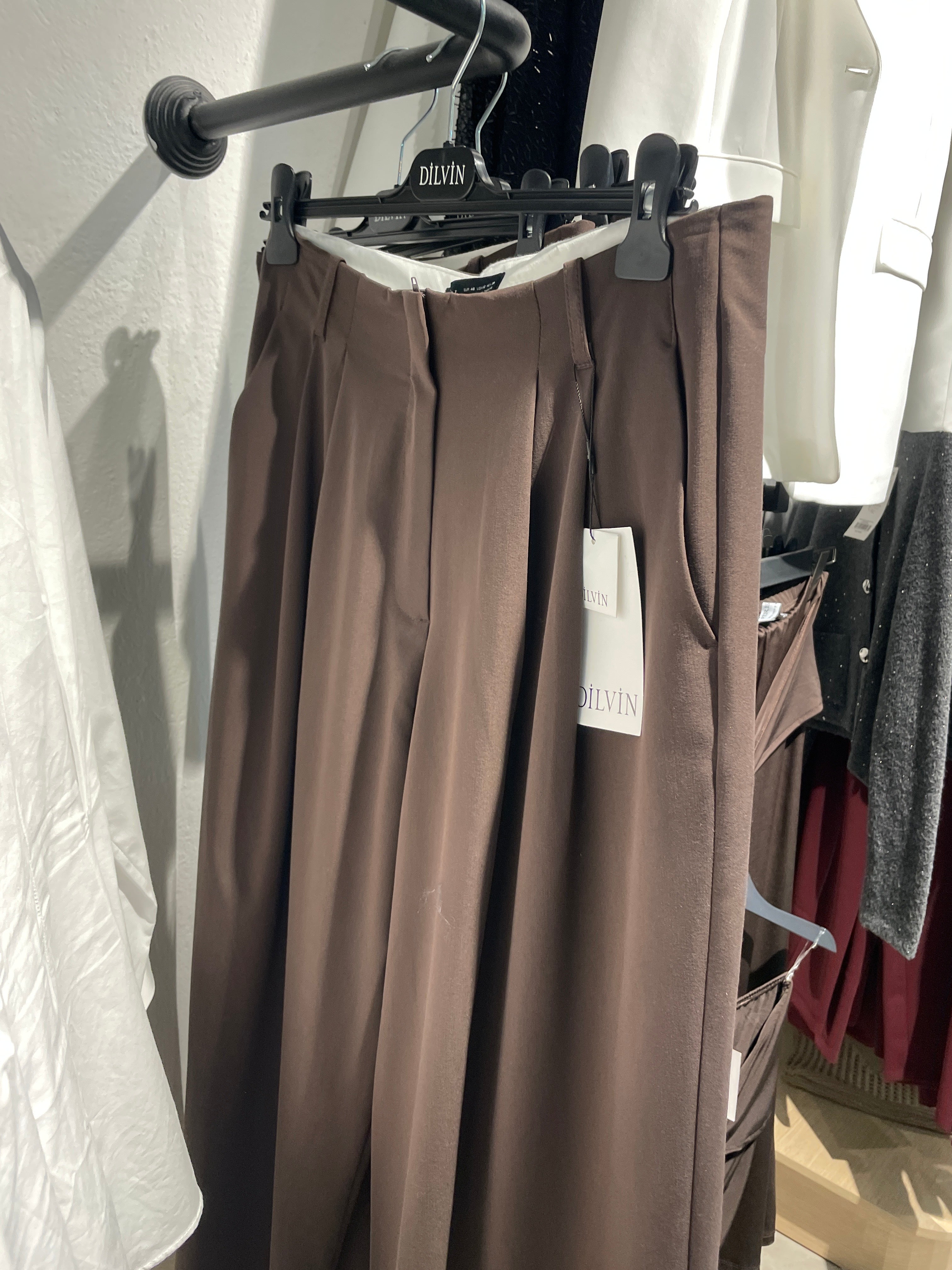 DLVN Pilili Düğmeli Paça Pantolon