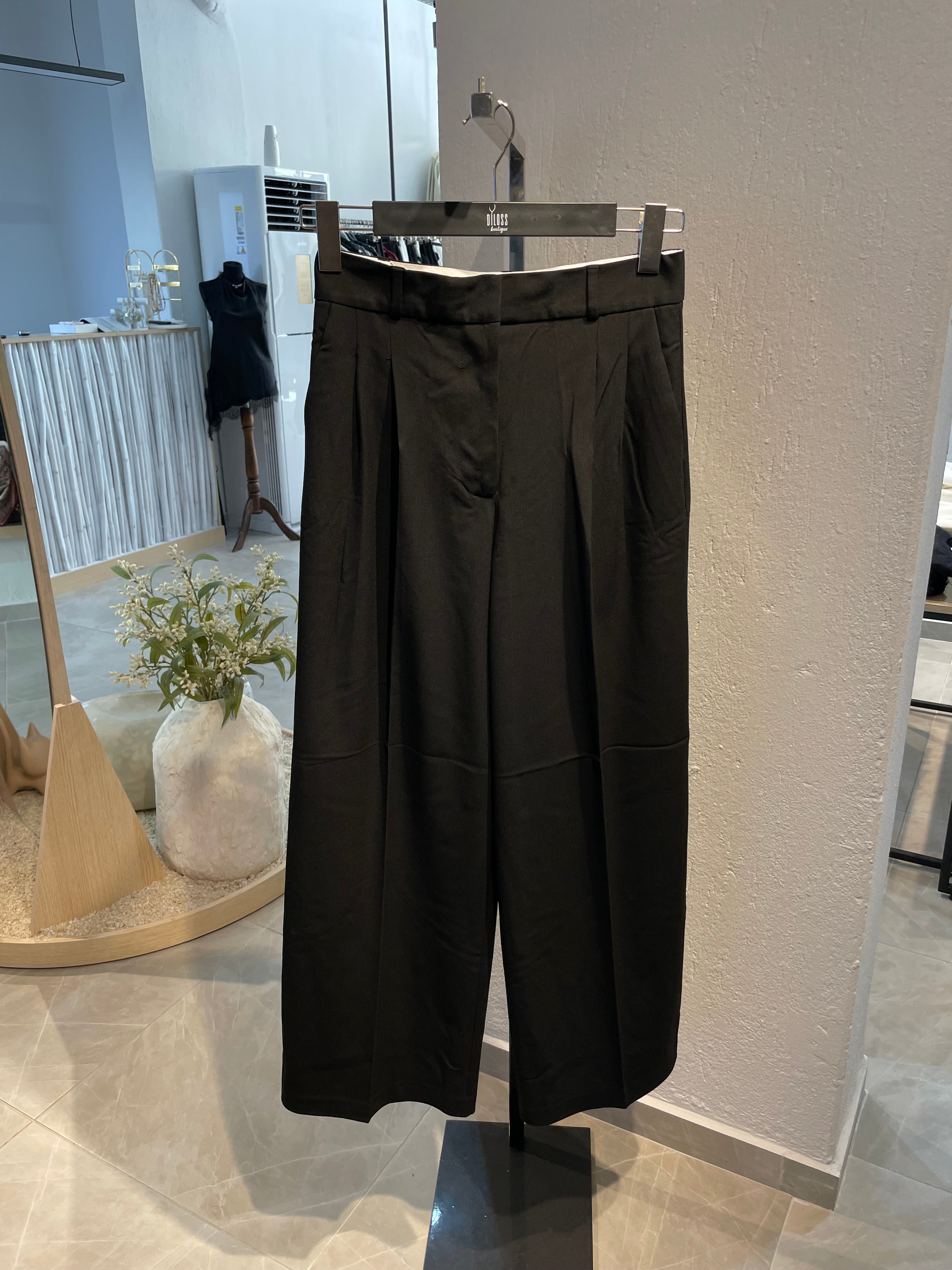 Siyah Bol Paça Palazzo