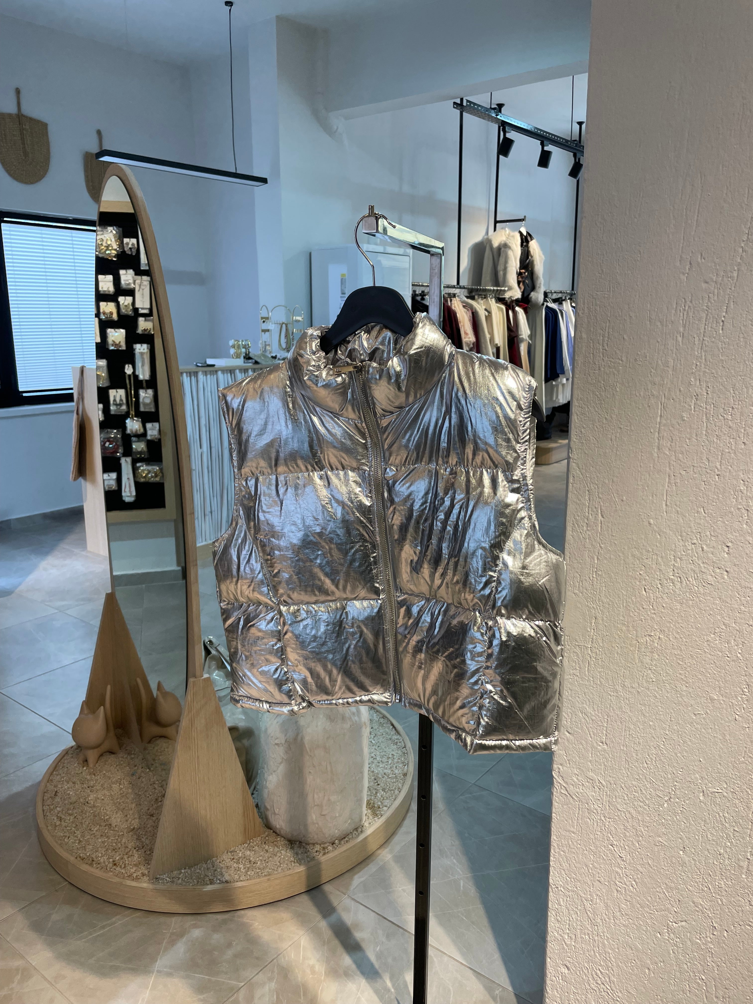 Varaklı Simli Yelek