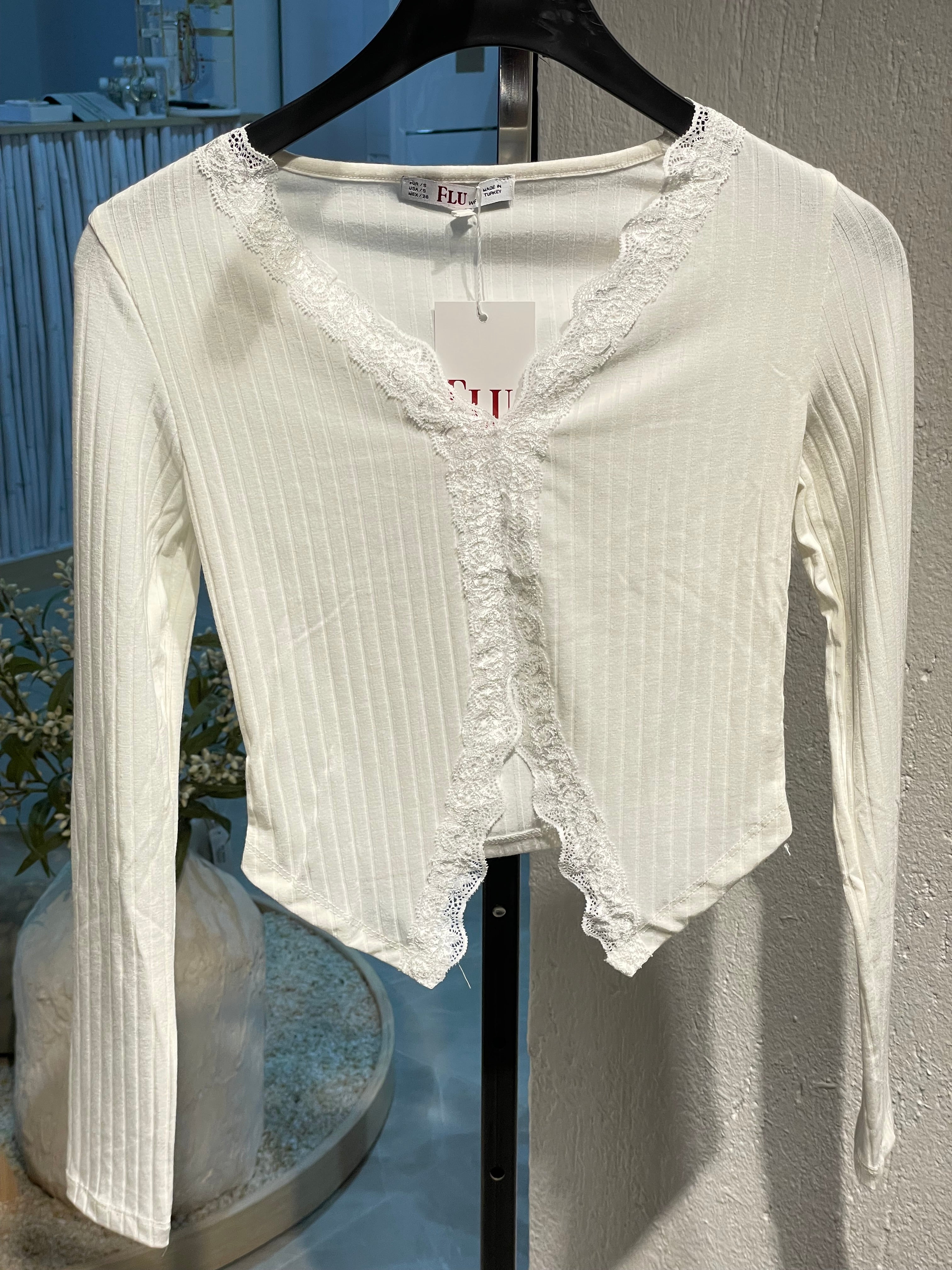 Dantel Detaylı Bohem Bluz