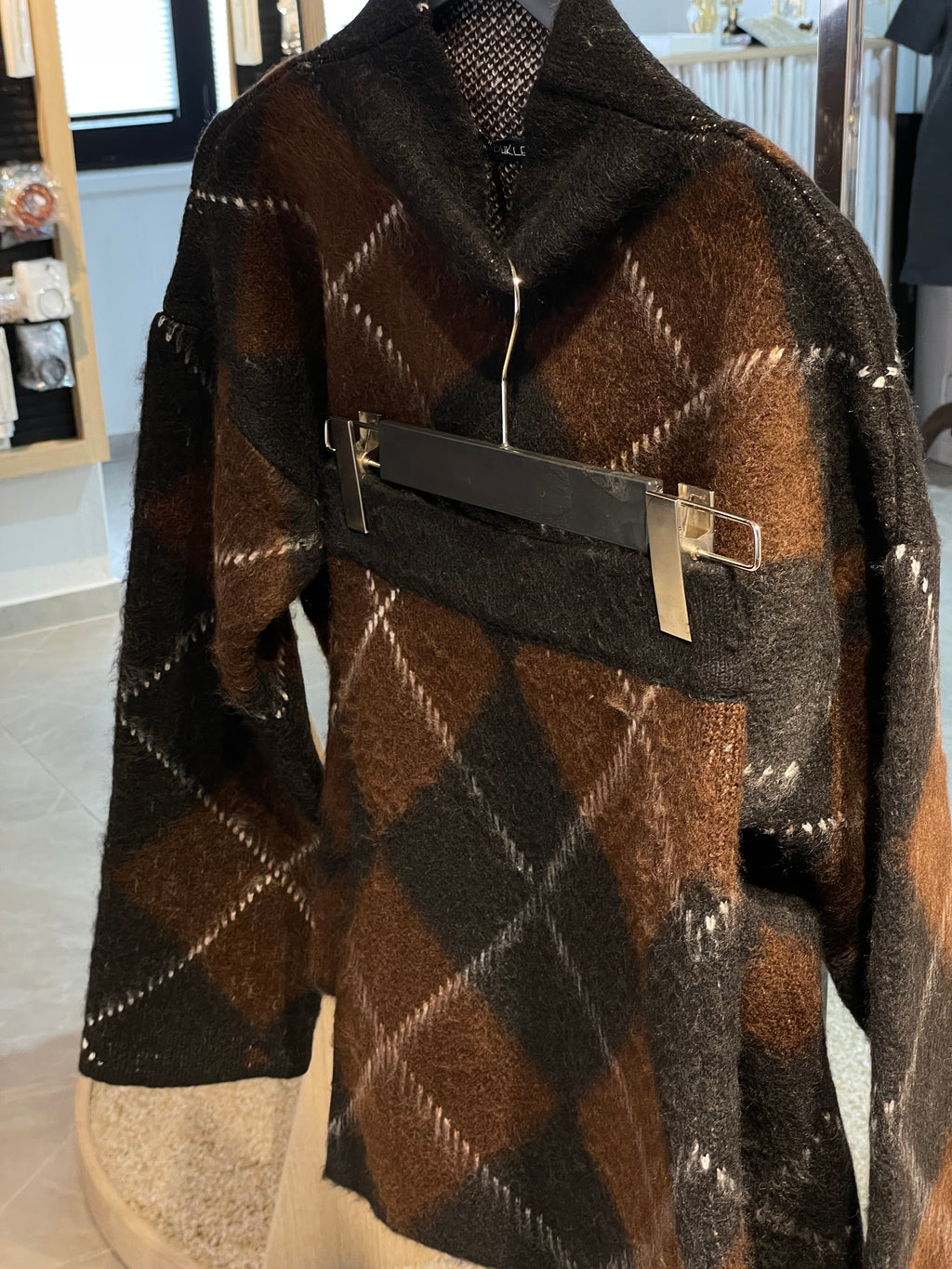 Triko Ekose Desen Alt-Üst Takım