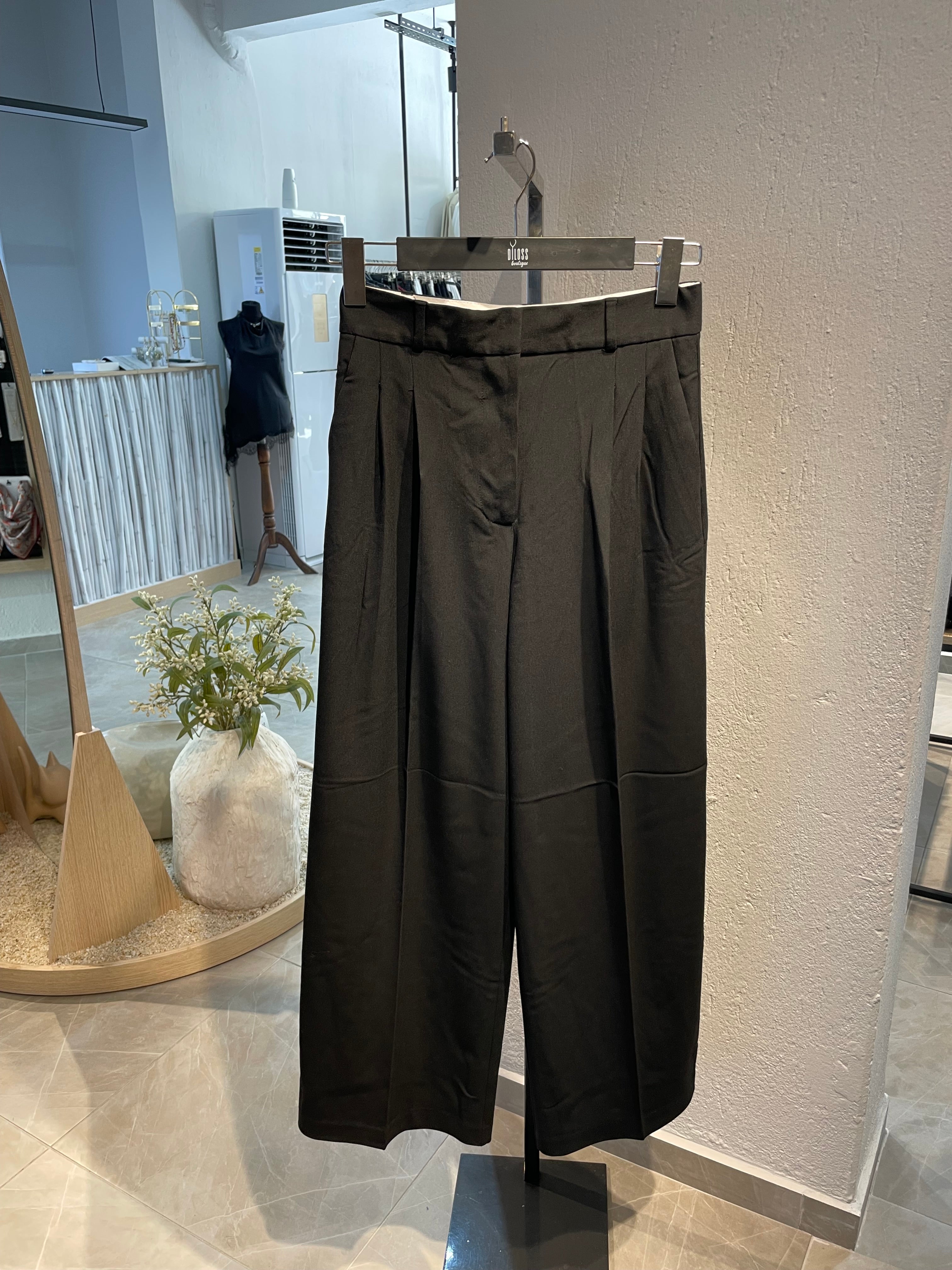 Siyah Bol Paça Palazzo