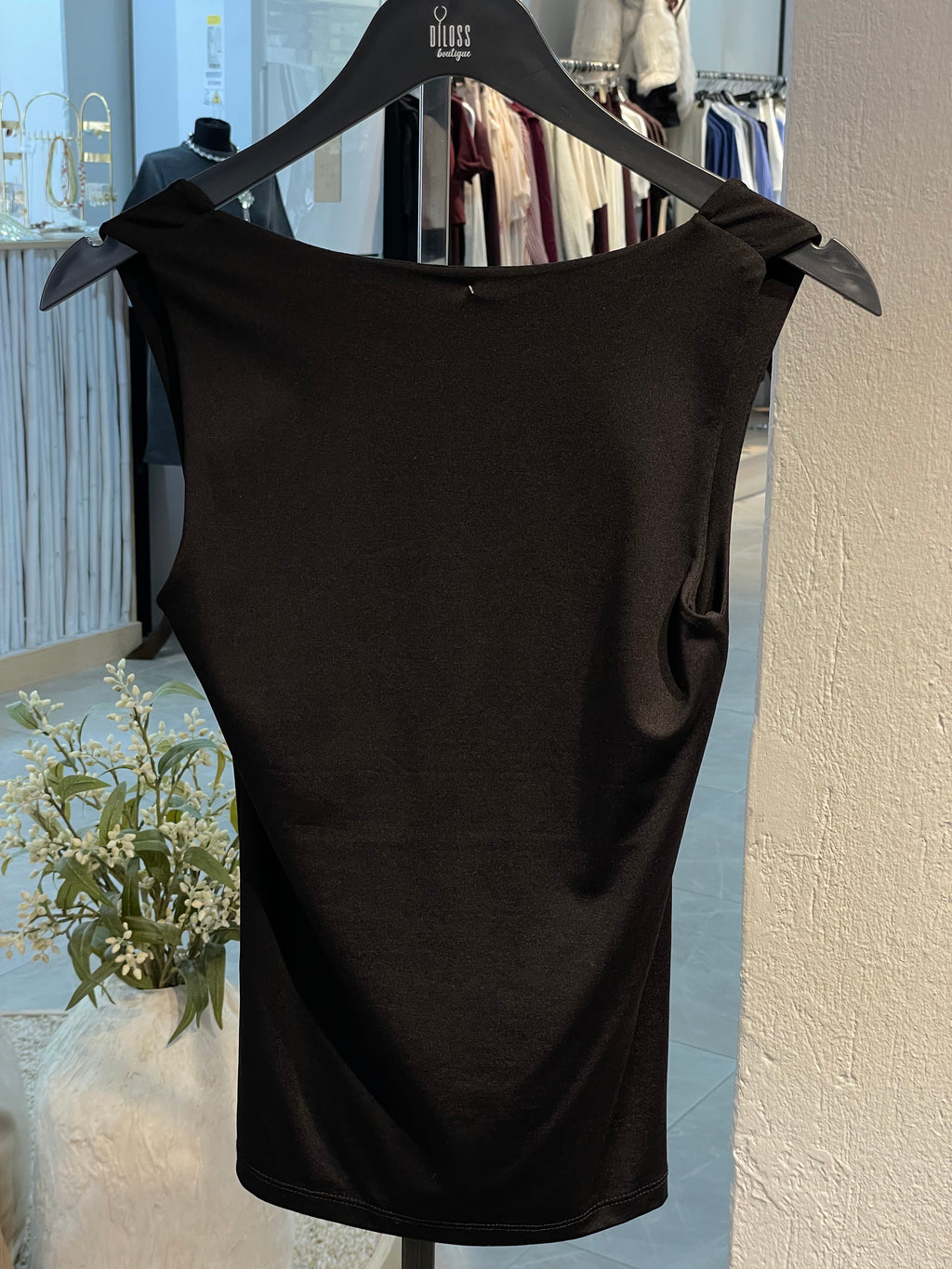 Krl Siyah Premium Kumaş Kalın Askılı Atlet