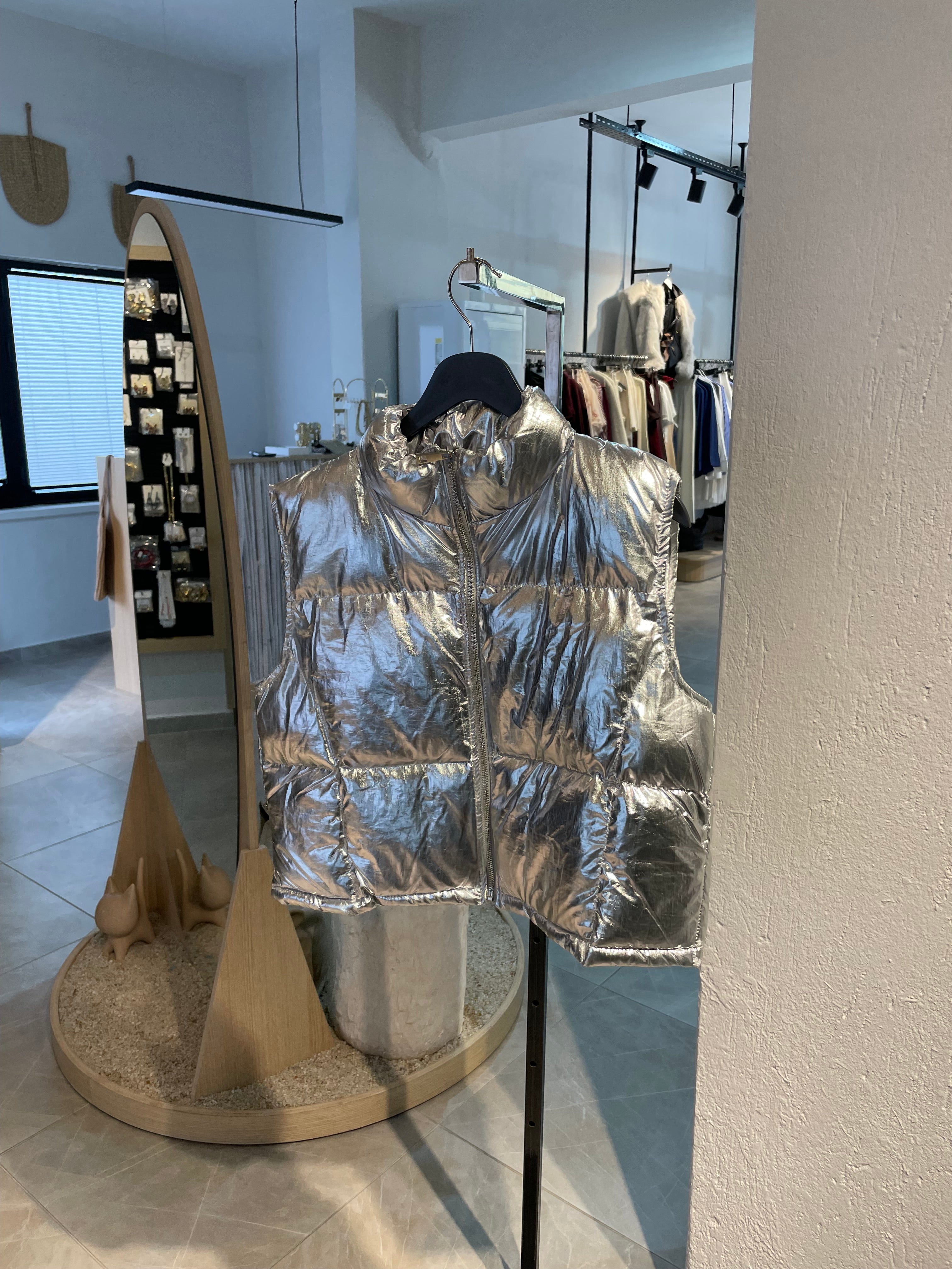 Varaklı Simli Yelek