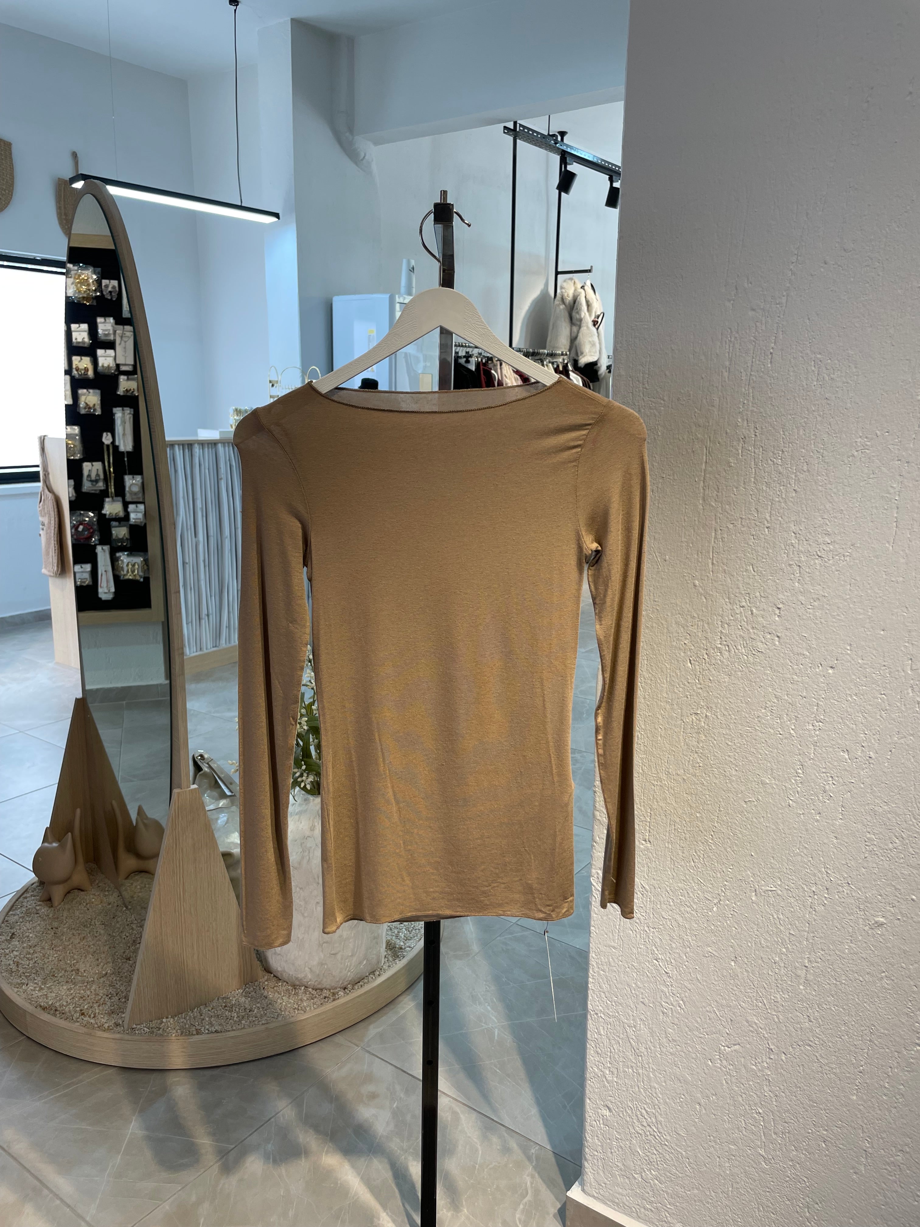 Dlvn Kayık Yaka Modal Kaşmir Ultra Hafif Bluz