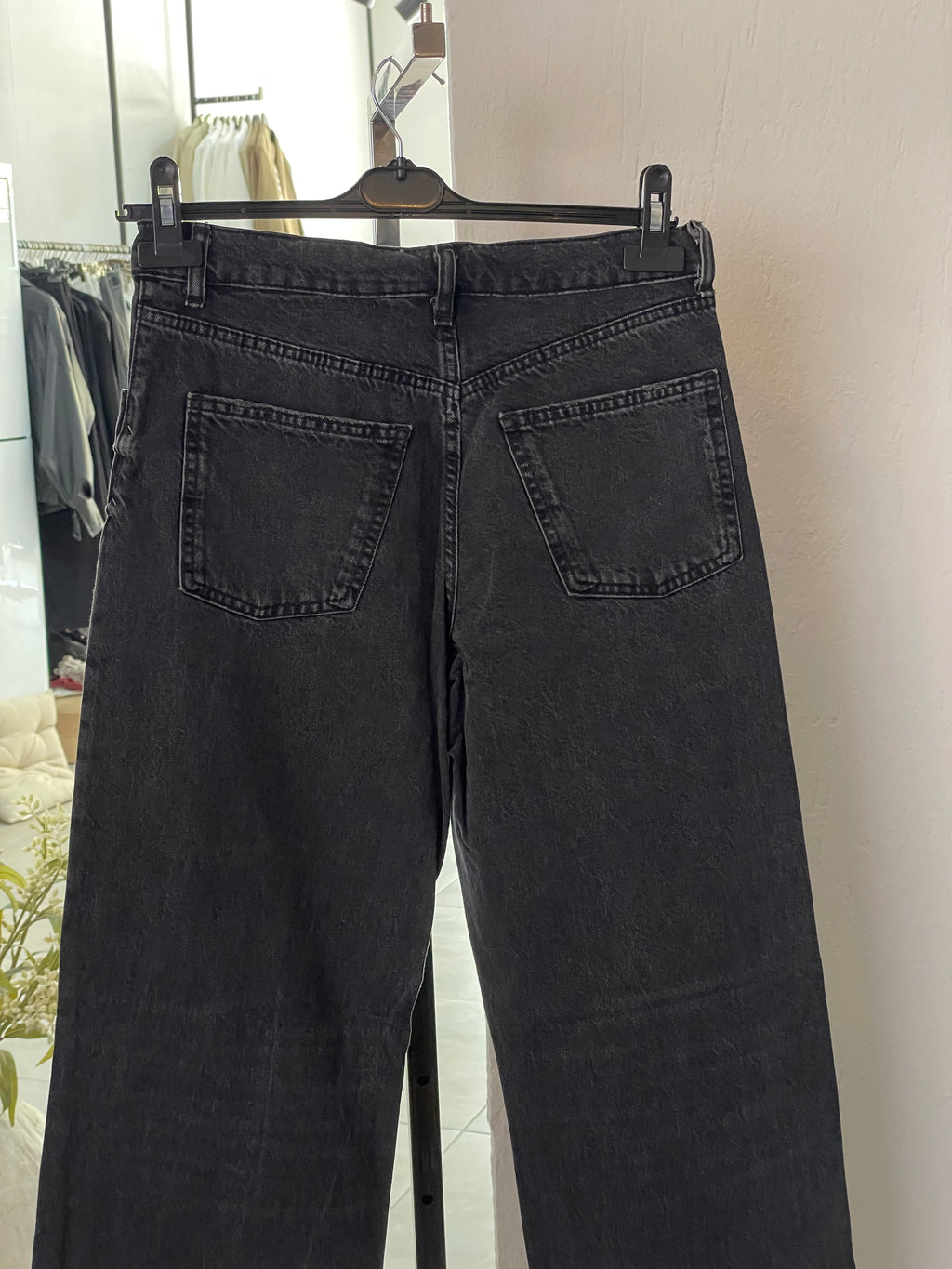 Füme Eskitmeli Düz Kesim Jean