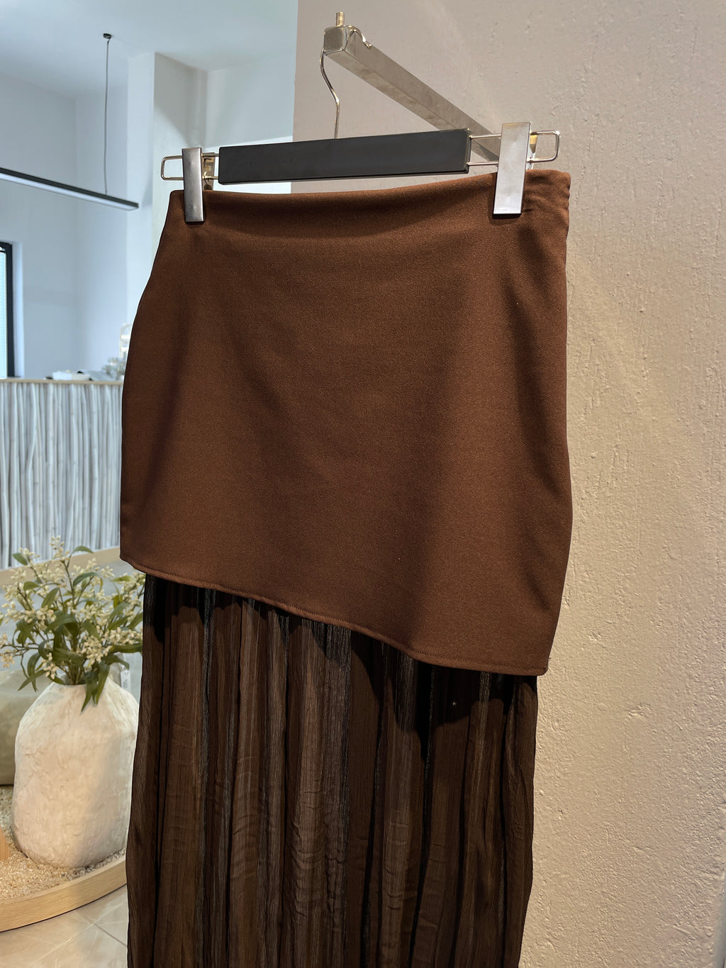 Düz Tül Detaylı Etek