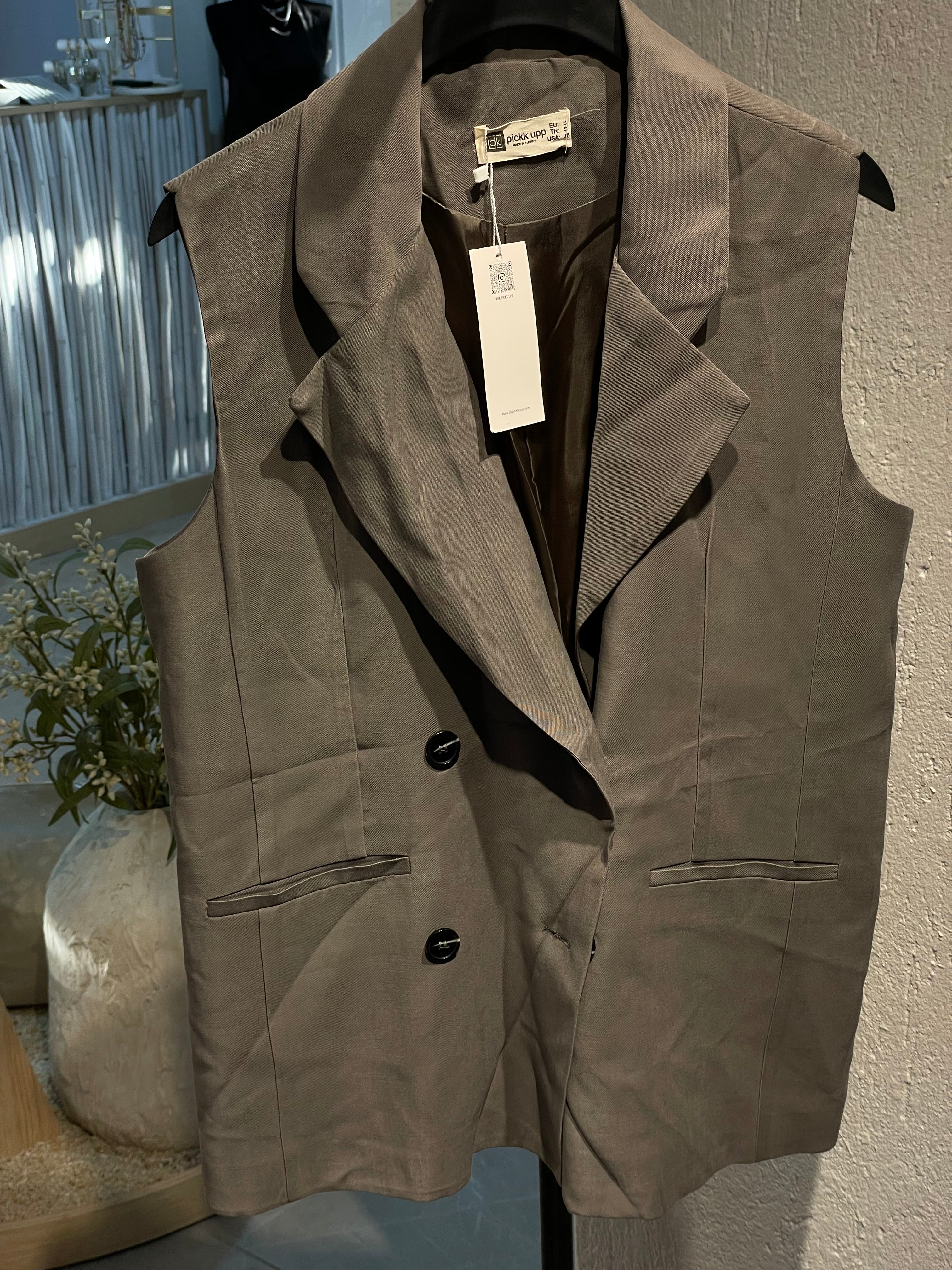 Oversize Alt-Üst Yelekli Takım