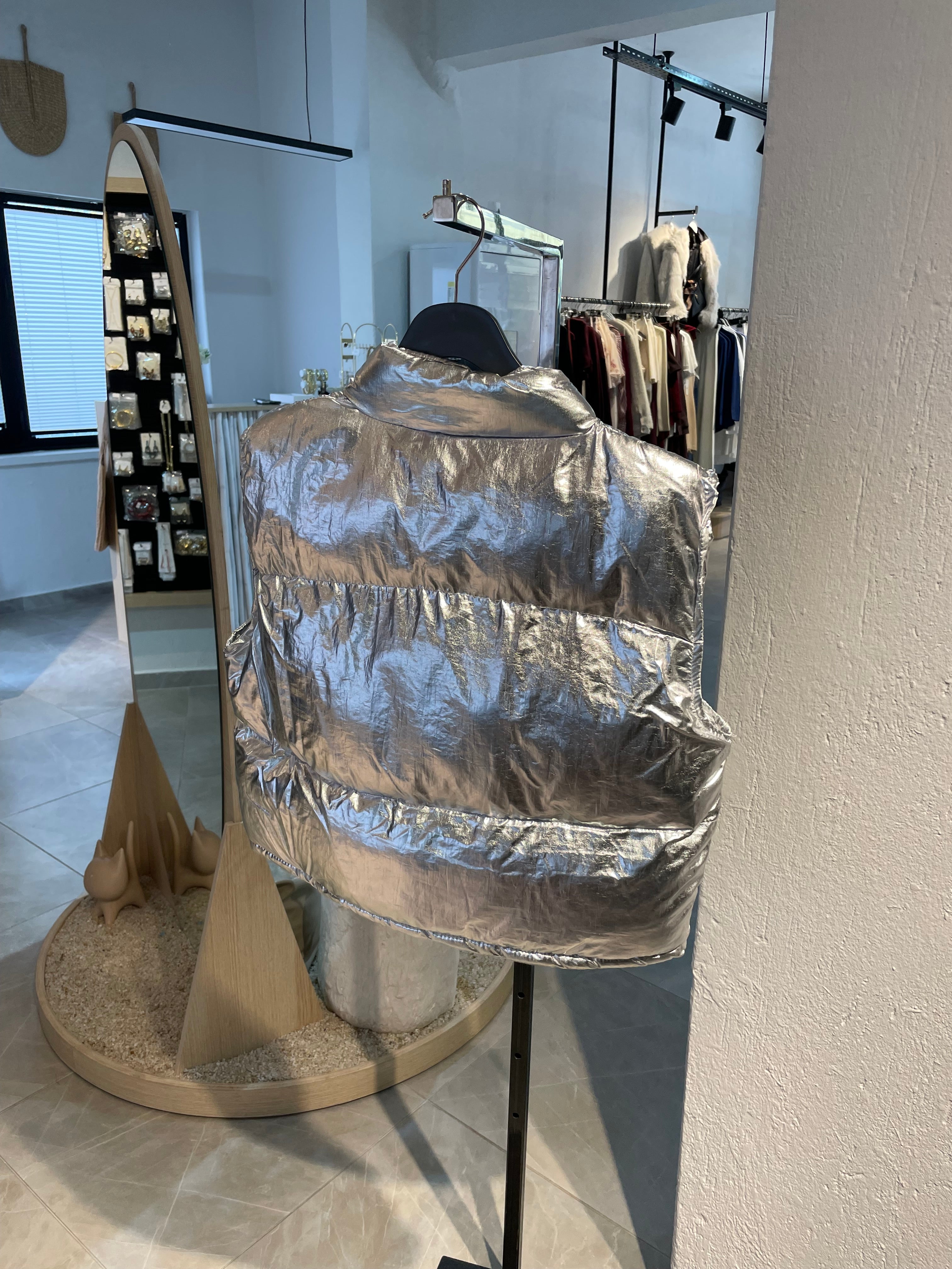 Varaklı Simli Yelek