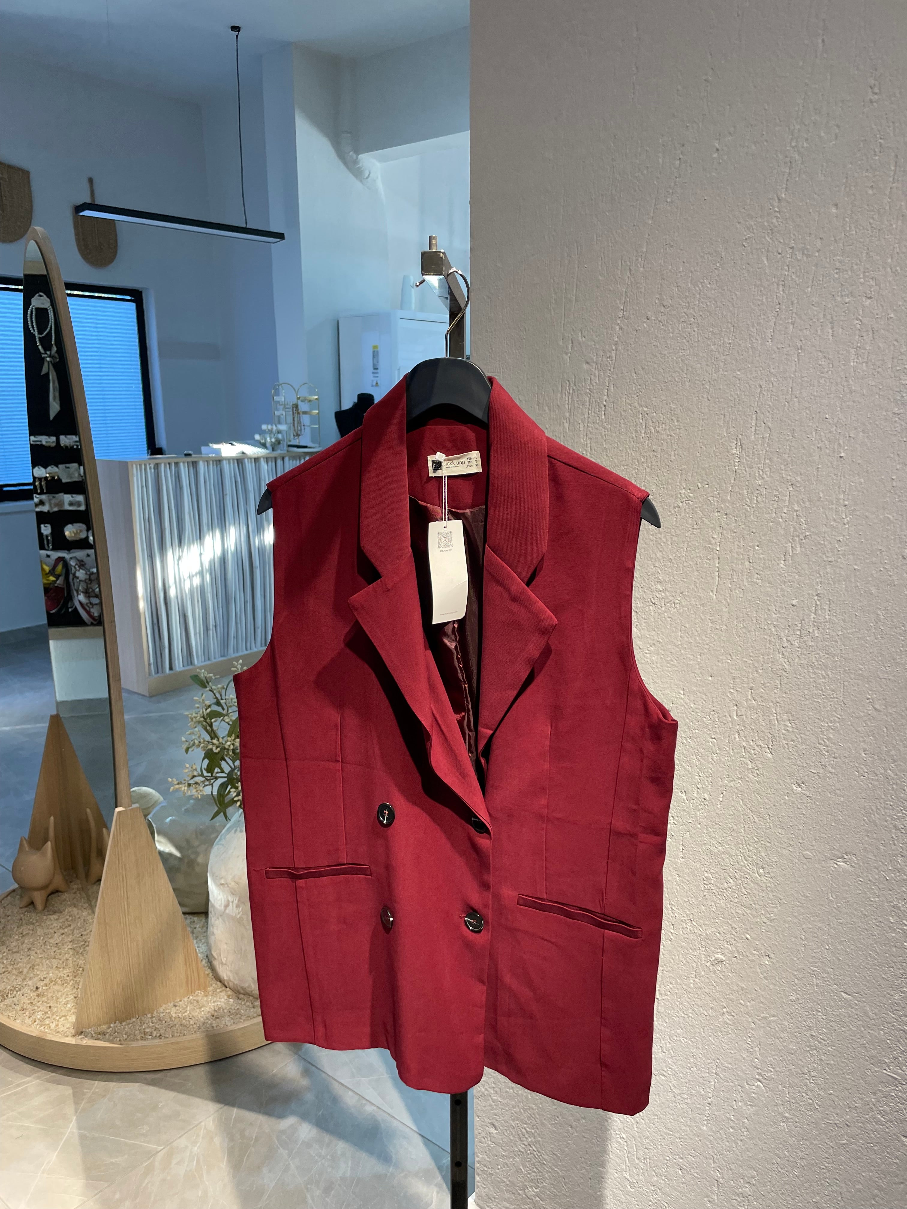 Oversize Alt-Üst Yelekli Takım