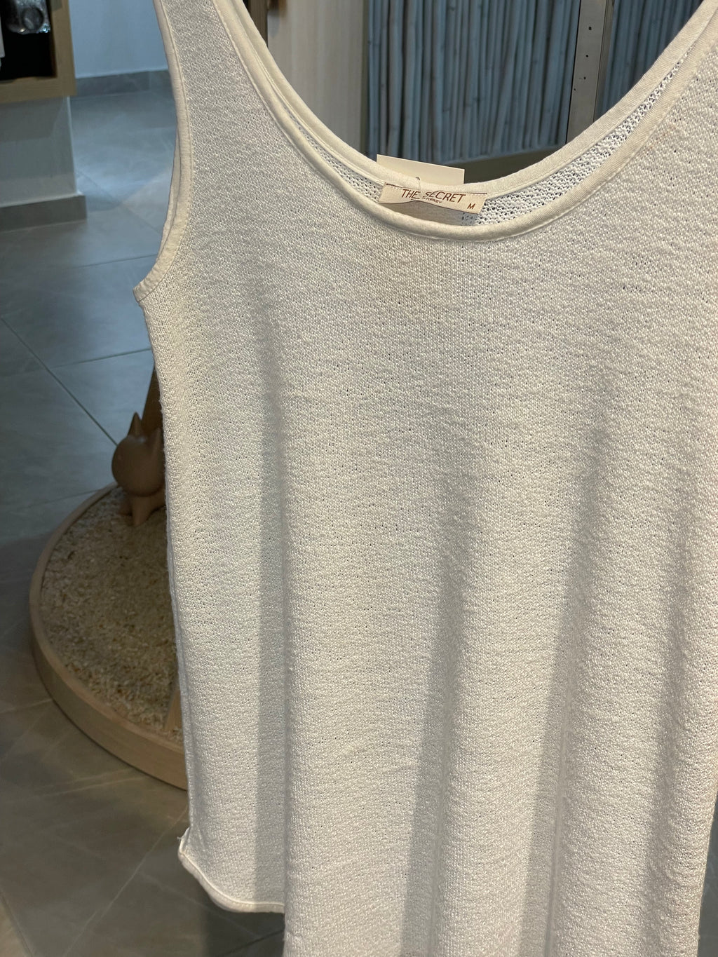 Triko Kumaş Kalın Askılı Üst