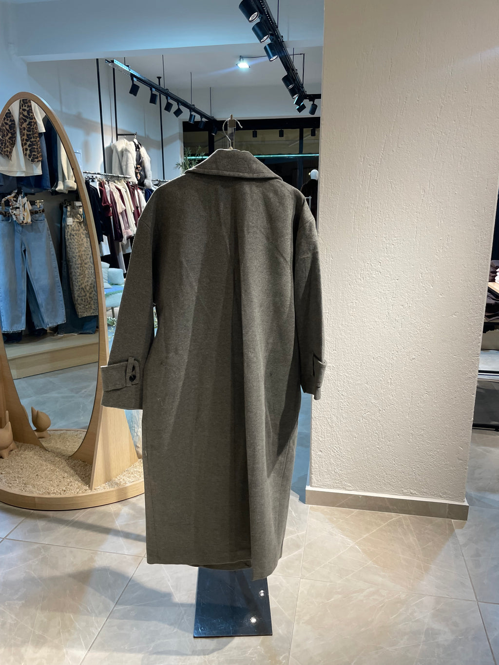 Antrasit Kaşe Kaban