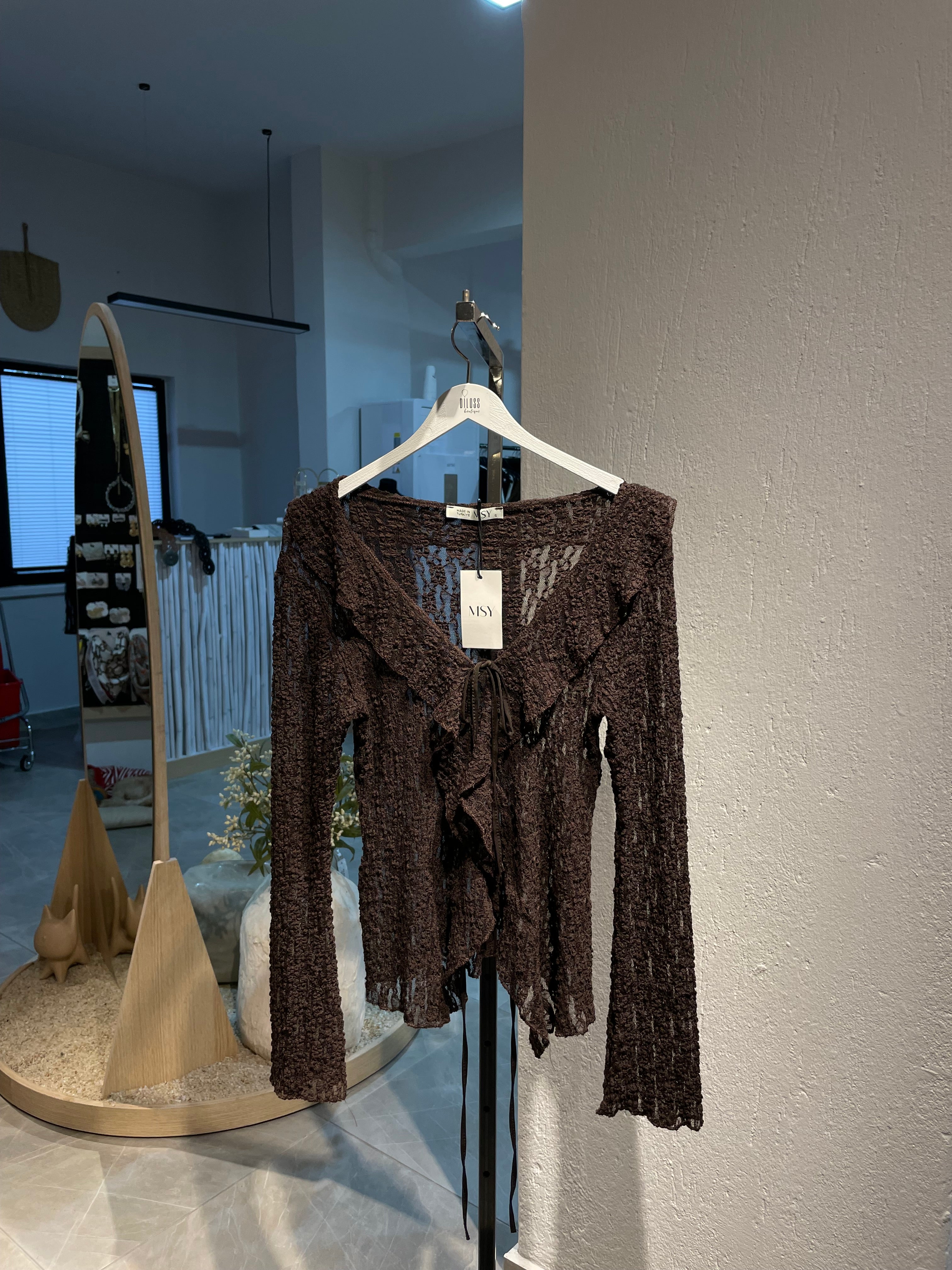 Dantelli Bohem Bağlamalı Üst