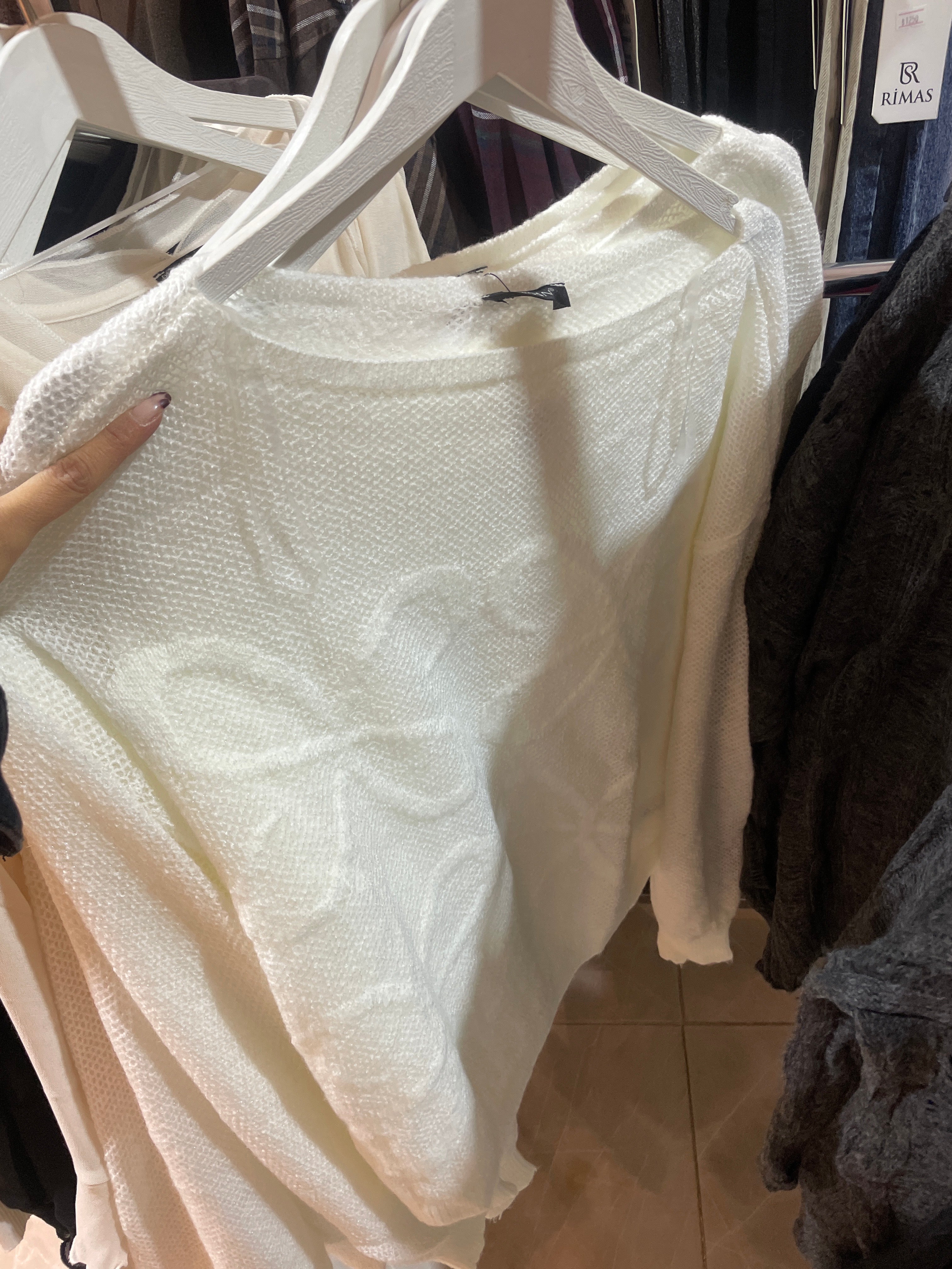 Kayık Yaka Triko Kazak