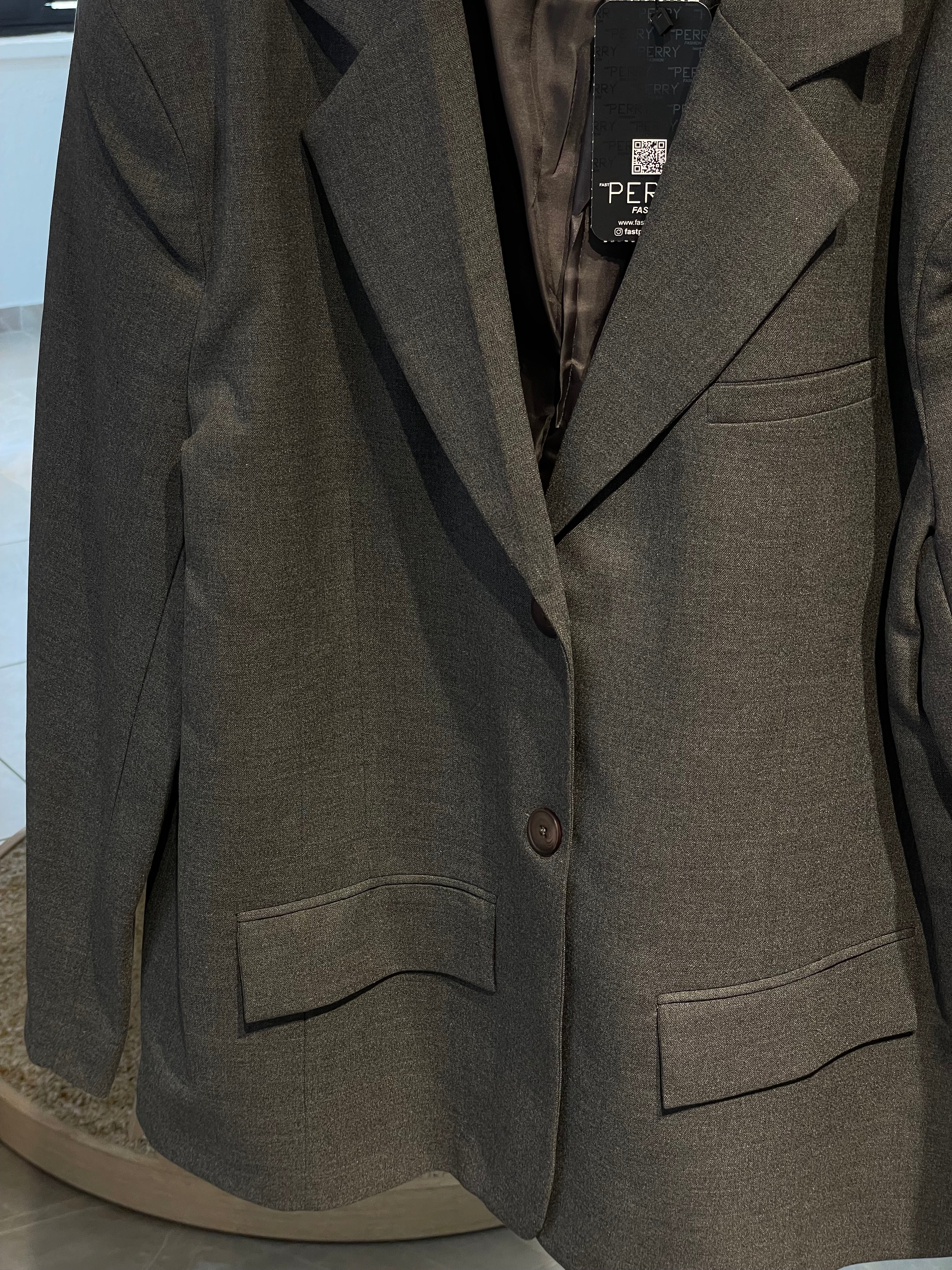 Antrasit Blazer Ceket