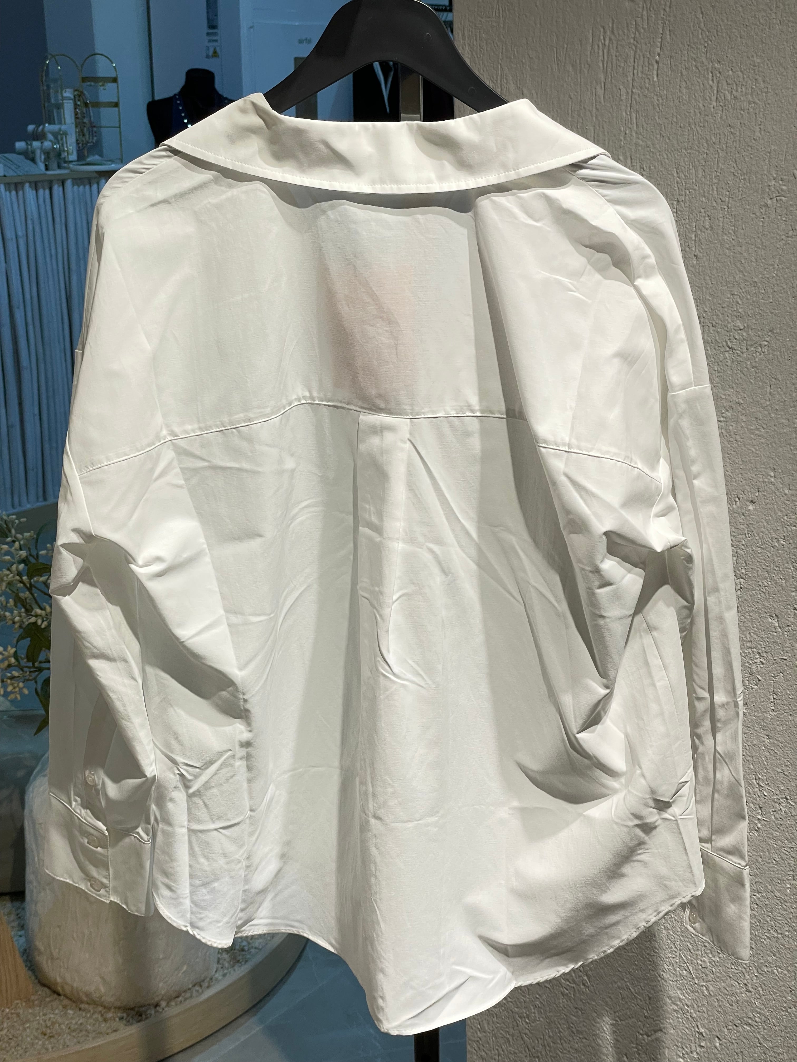 Ekru Oversize Gömlek