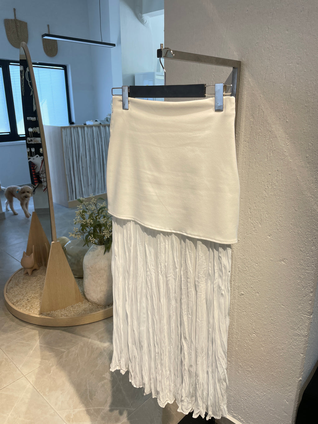 Düz Tül Detaylı Etek