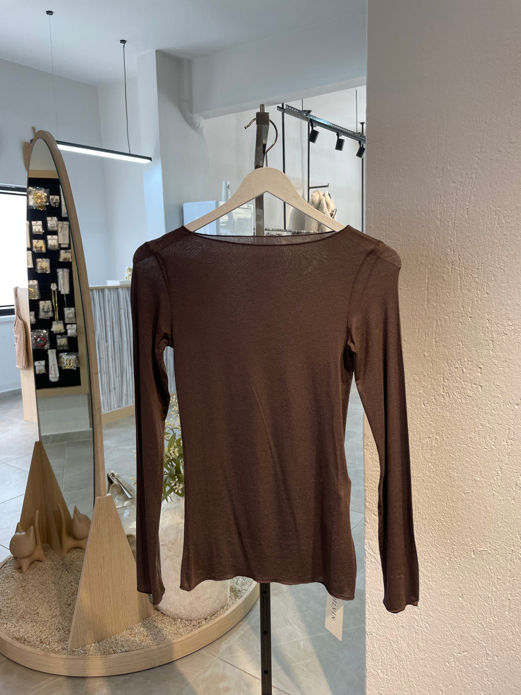 Dlvn Kayık Yaka Modal Kaşmir Ultra Hafif Bluz