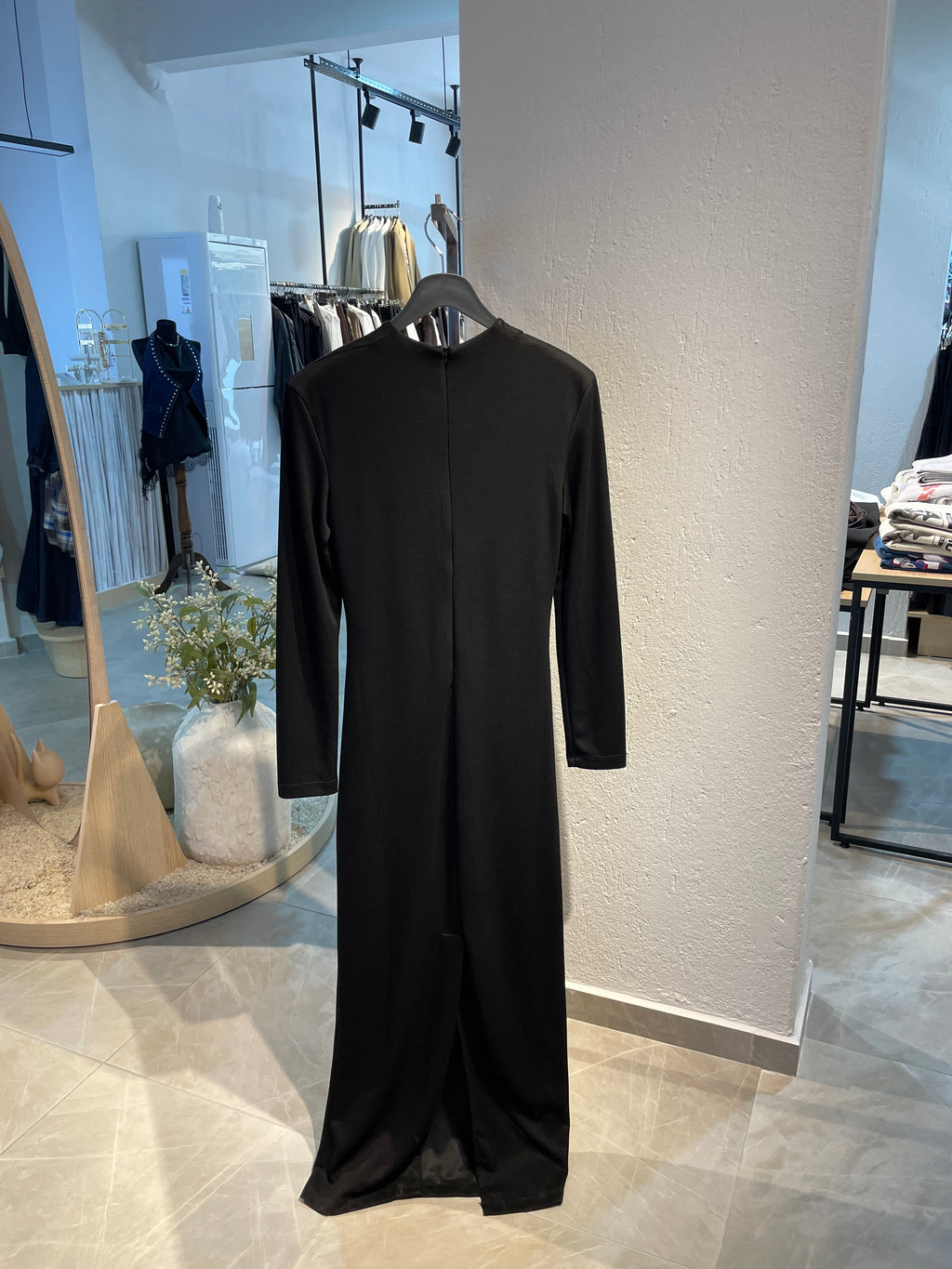 Önden Büzgülü Uzun Davet Elbisesi