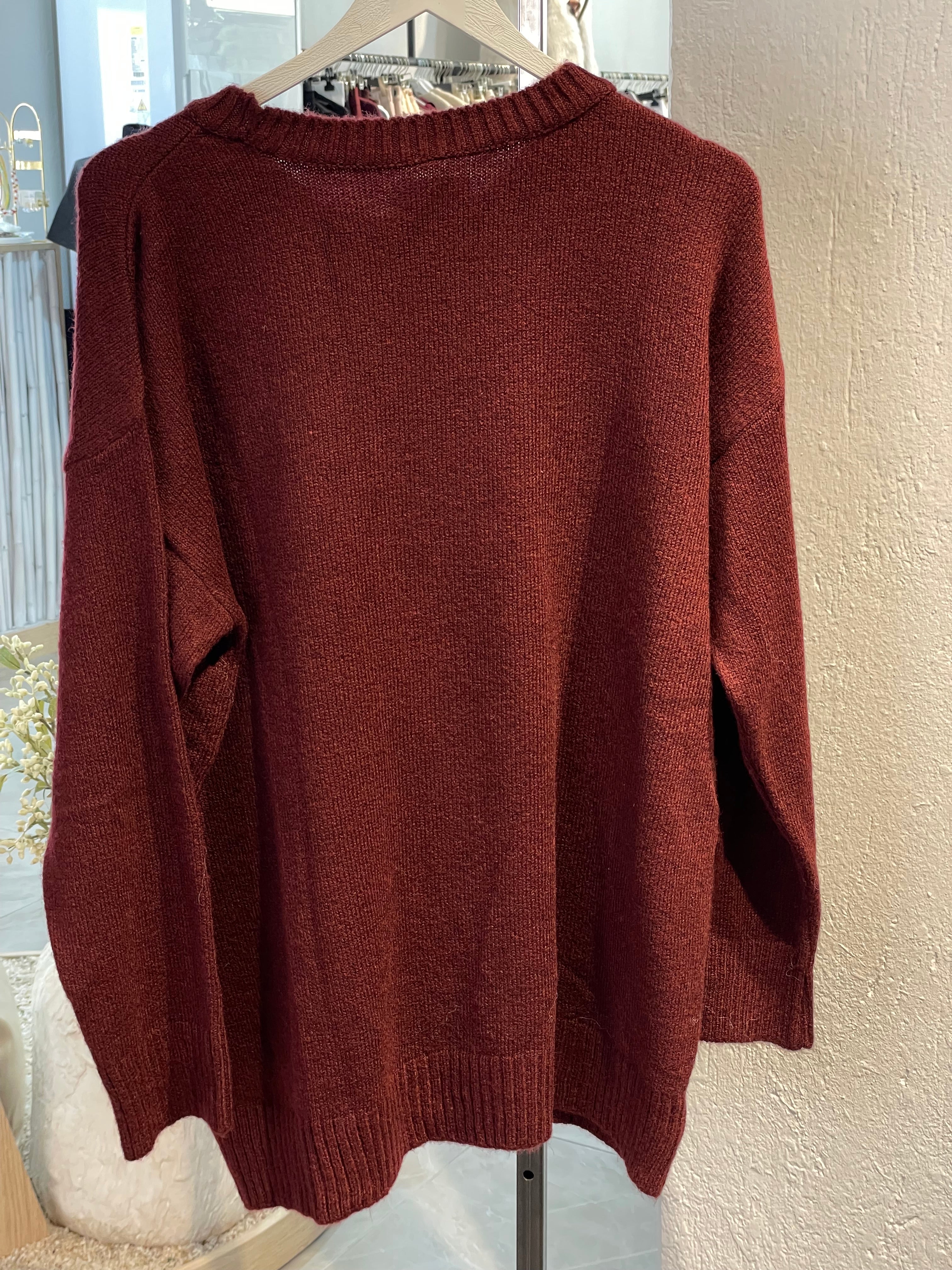 Triko Ayıcık Detay Kazak