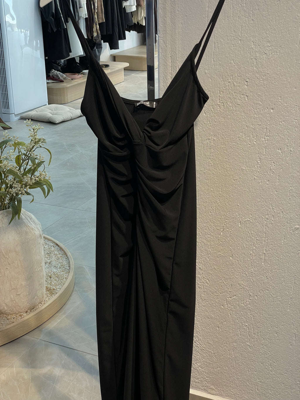 Önden Bağlamalı Uzun Davet Elbisesi