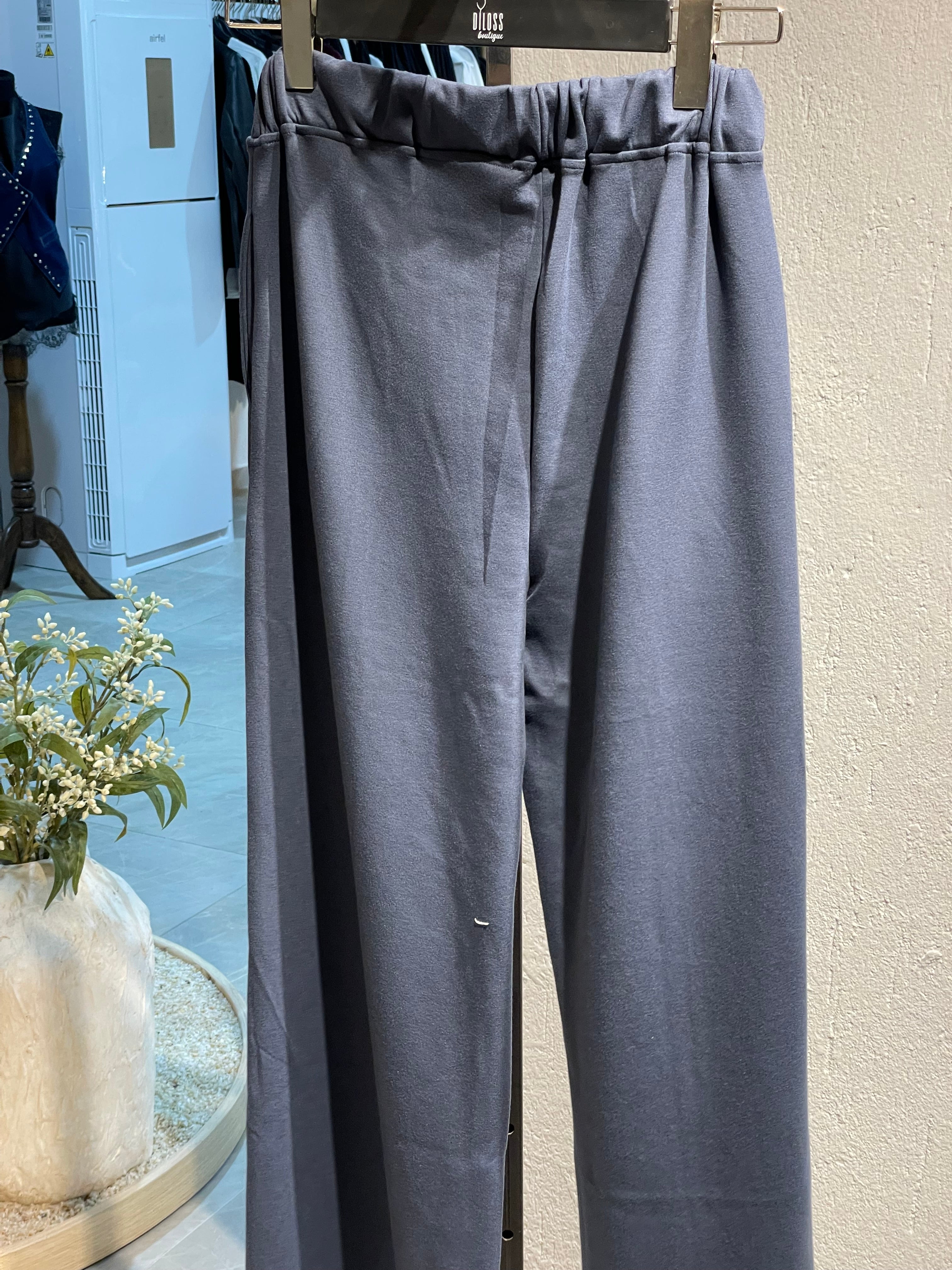 Füme Yüksek Bel Rahat Kesim Eşofman Altı