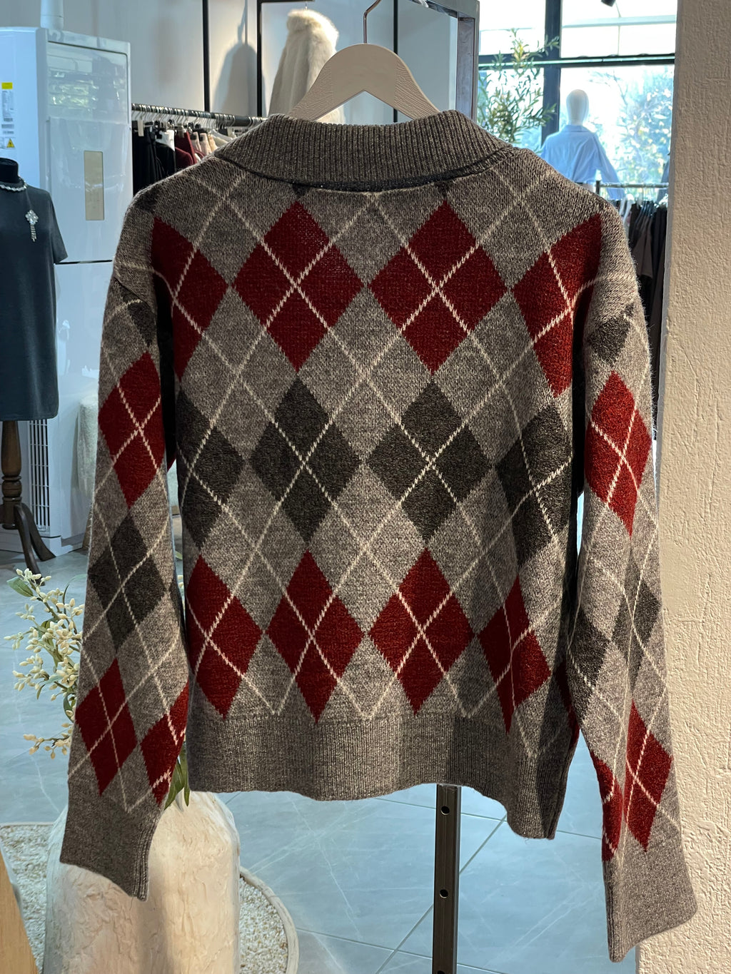 Ekoseli Rahat Kesim Hırka