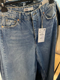 ZRA Mavi Geniş Paça Pantolon