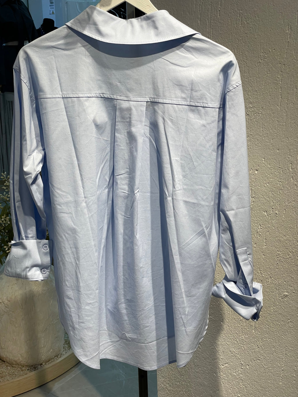 Mavi Oversize Gömlek