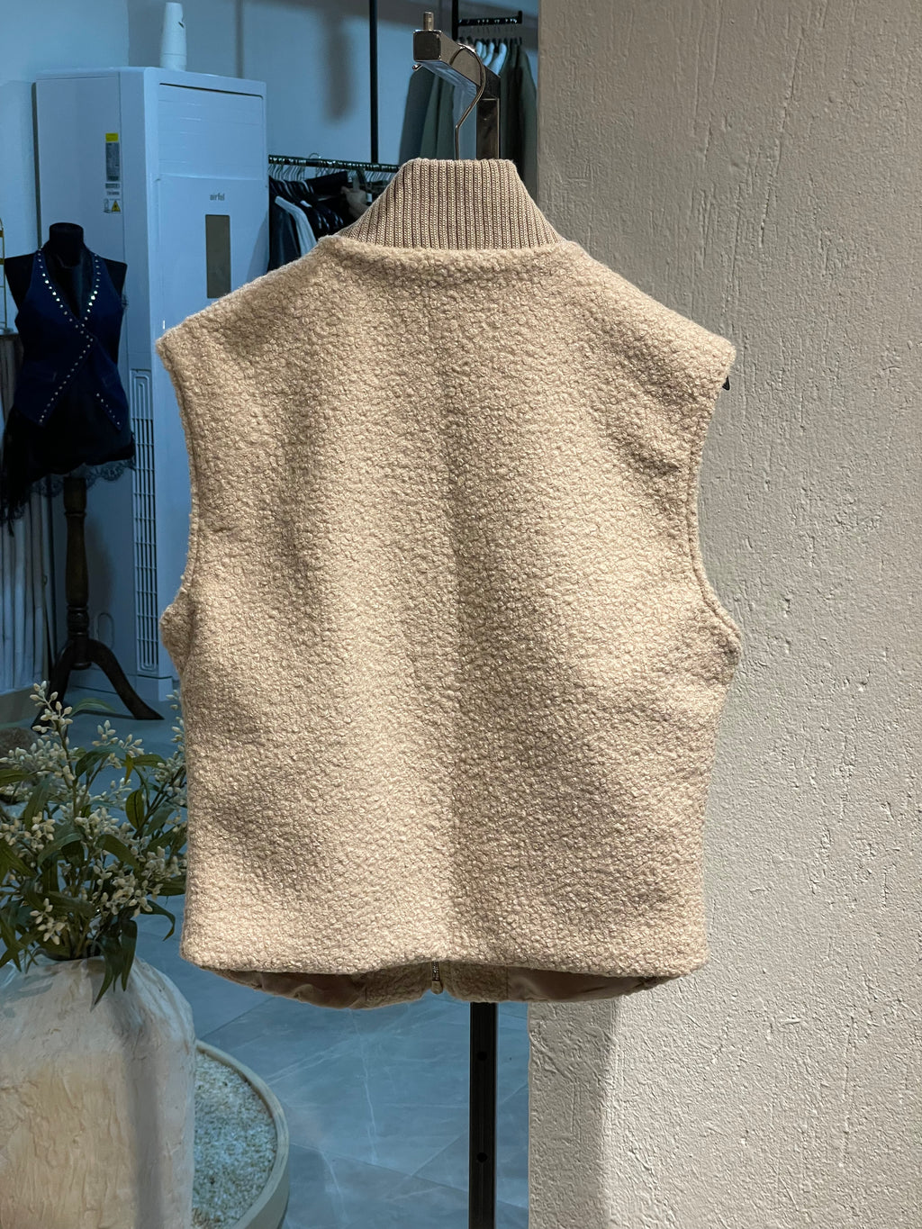 Yün Fermuarlı Yelek